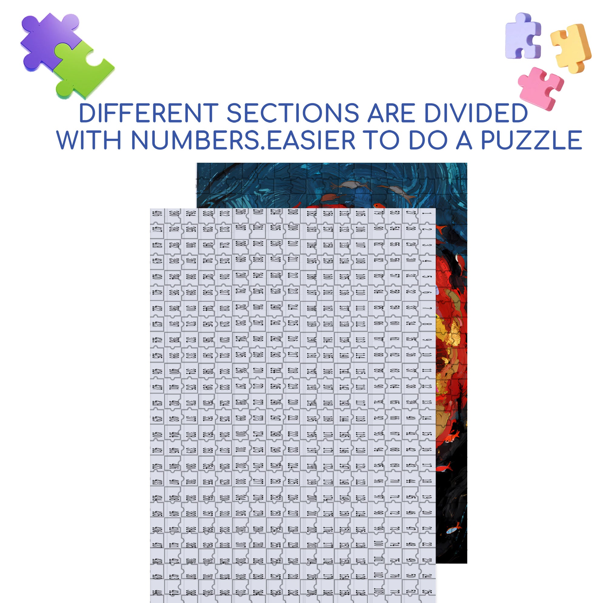 Eddy 500pcs/1000pcs Jigsaw Puzzle, Scratch-Resistant, Interactive Family Game & Brain-Boosting DIY Decor, Perfect for Halloween, Christmas & New Year Gifts, Family Puzzle Game