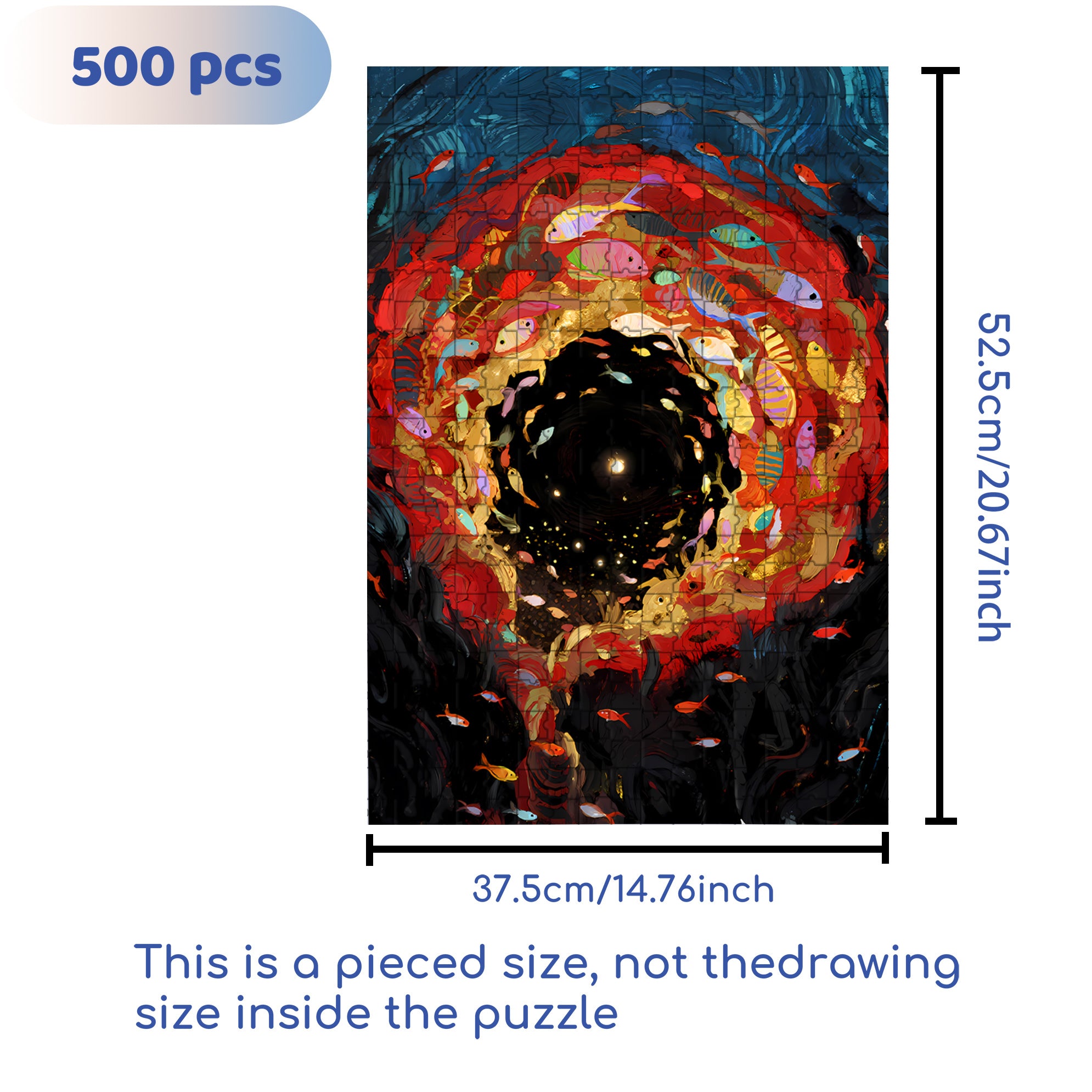 Eddy 500pcs/1000pcs Jigsaw Puzzle, Scratch-Resistant, Interactive Family Game & Brain-Boosting DIY Decor, Perfect for Halloween, Christmas & New Year Gifts, Family Puzzle Game