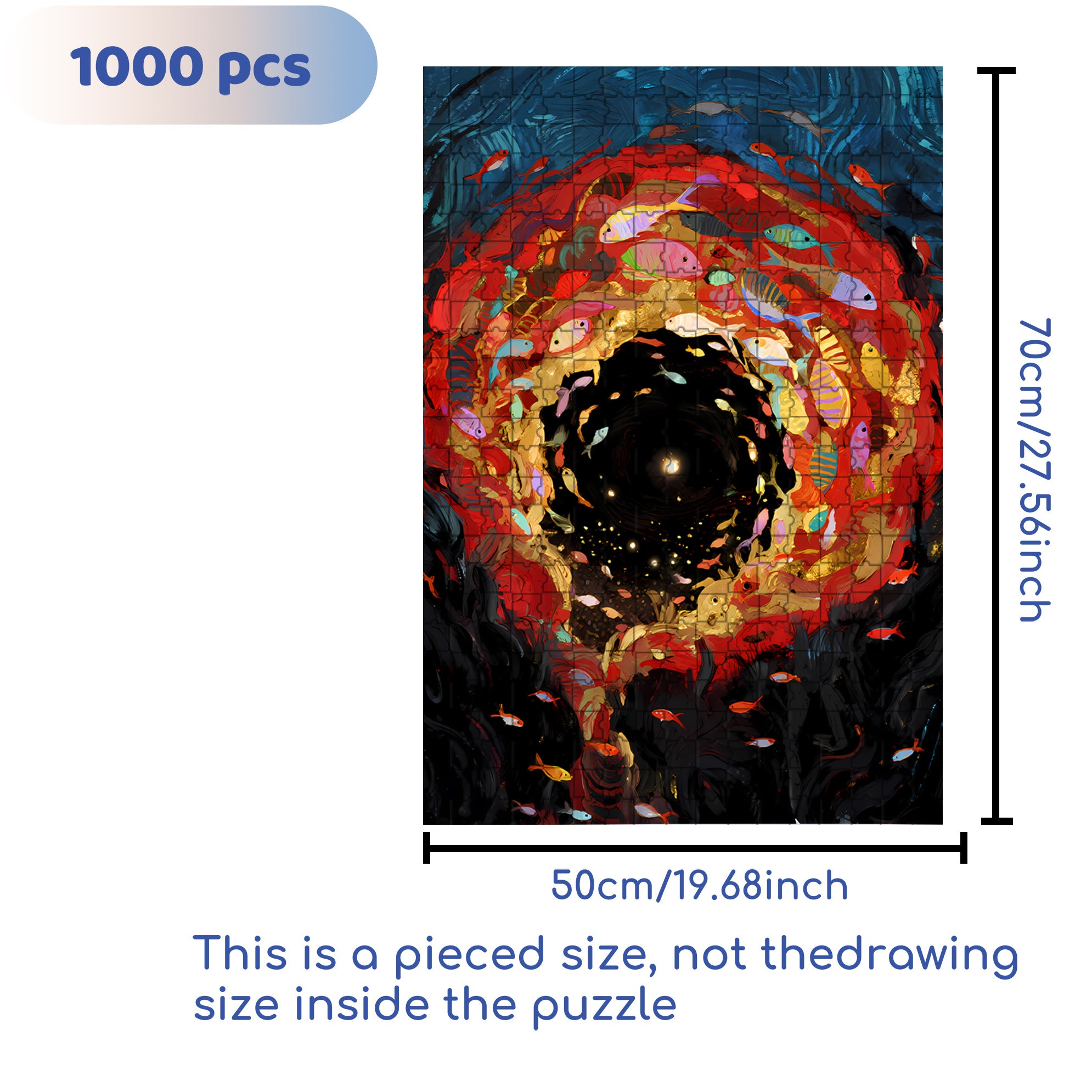 Eddy 500pcs/1000pcs Jigsaw Puzzle, Scratch-Resistant, Interactive Family Game & Brain-Boosting DIY Decor, Perfect for Halloween, Christmas & New Year Gifts, Family Puzzle Game