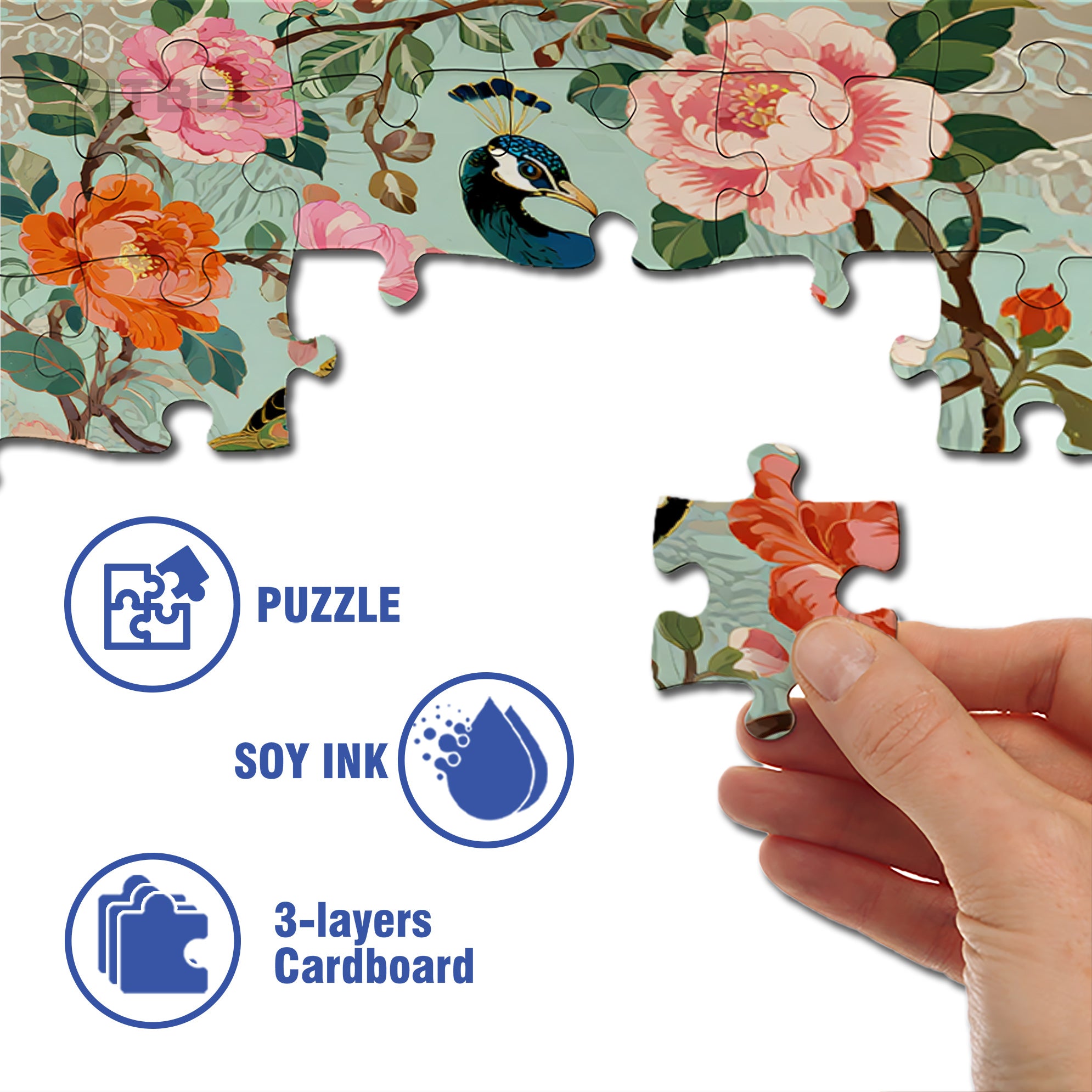 Gorgeous 500pcs/1000pcs Jigsaw Puzzle, Scratch-Resistant, Interactive Family Game & Brain-Boosting DIY Decor, Perfect for Halloween, Christmas & New Year Gifts, Family Puzzle Game