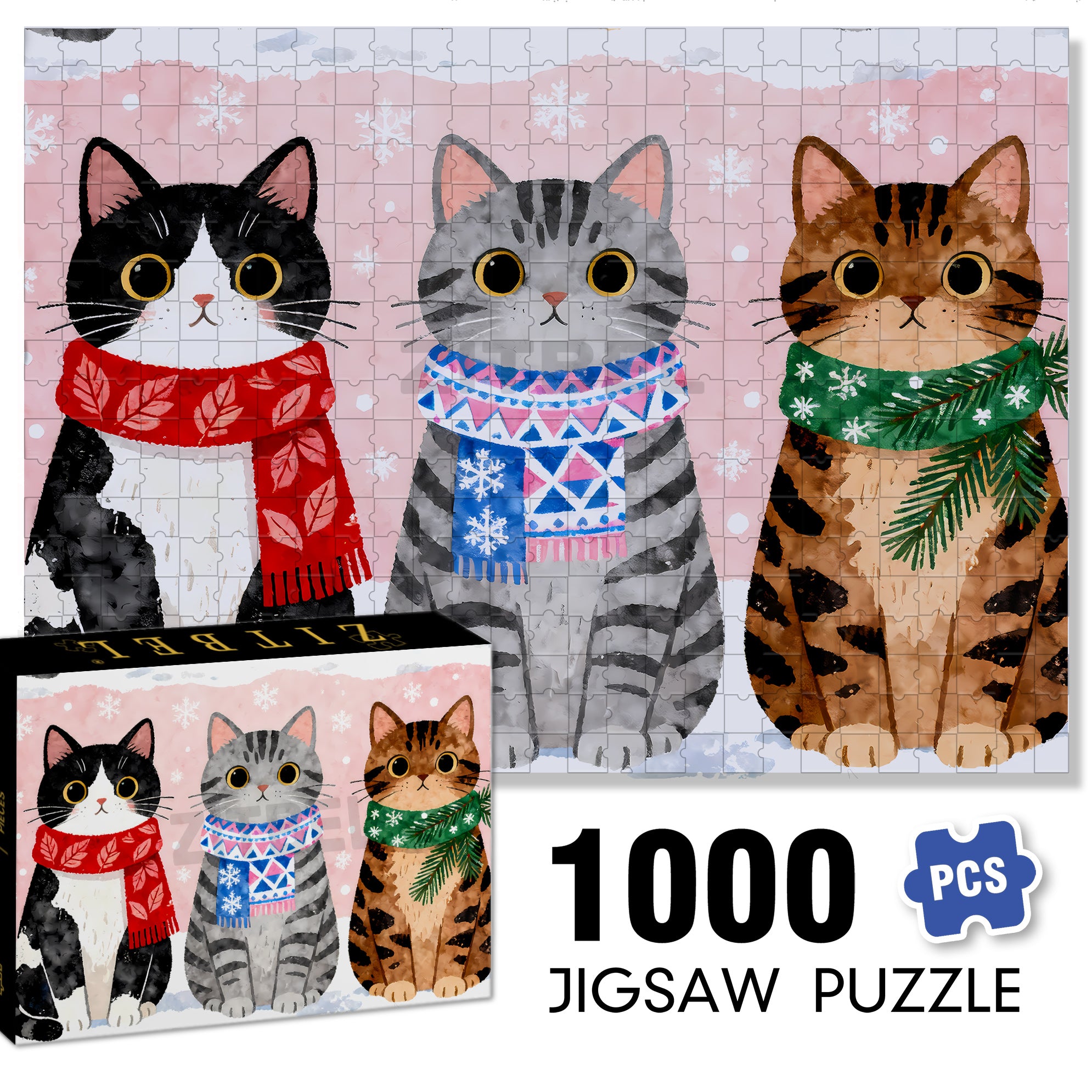 Group Photo 500pcs/1000pcs Jigsaw Puzzle, Scratch-Resistant, Interactive Family Game & Brain-Boosting DIY Decor, Perfect for Halloween, Christmas & New Year Gifts, Family Puzzle Game