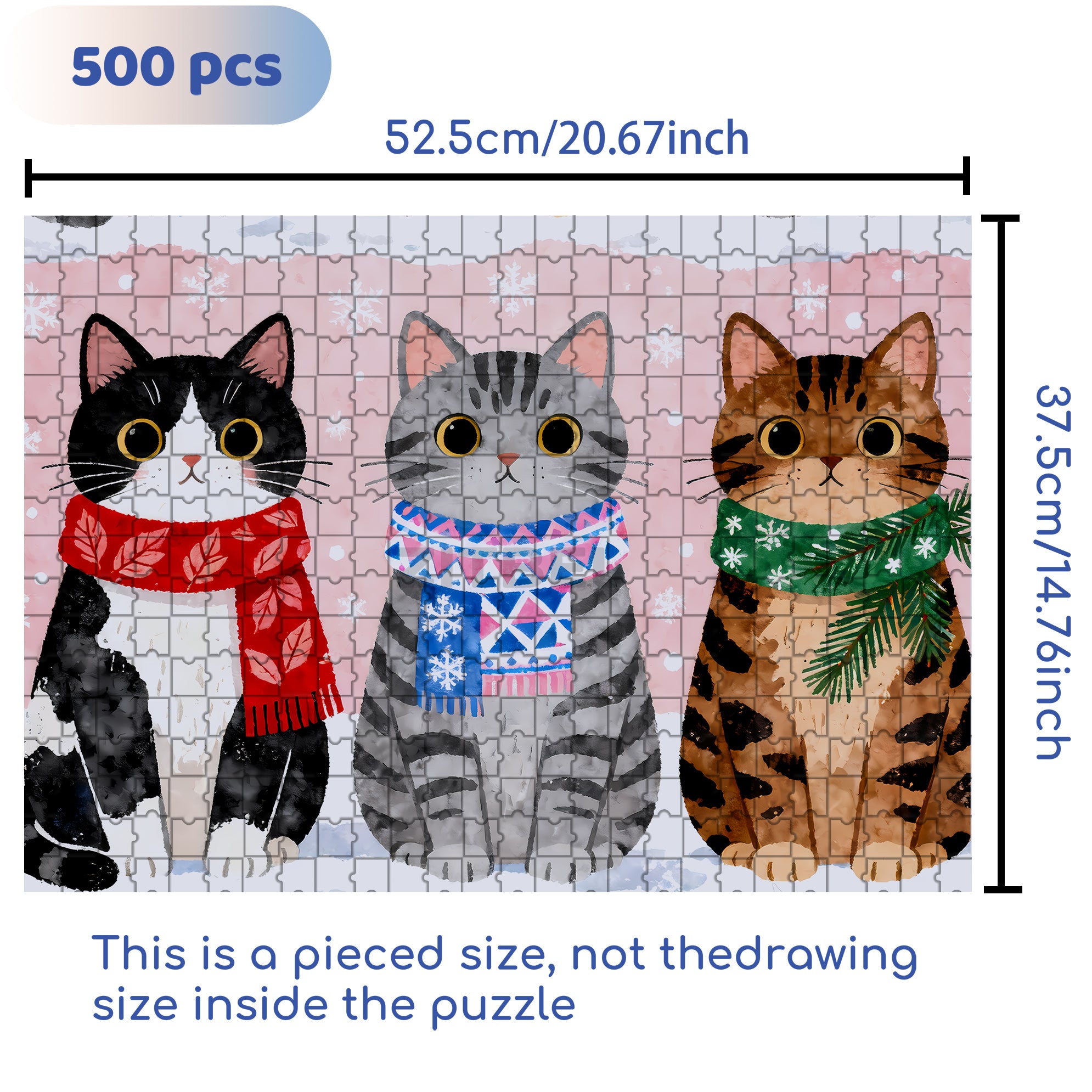 Group Photo 500pcs/1000pcs Jigsaw Puzzle, Scratch-Resistant, Interactive Family Game & Brain-Boosting DIY Decor, Perfect for Halloween, Christmas & New Year Gifts, Family Puzzle Game