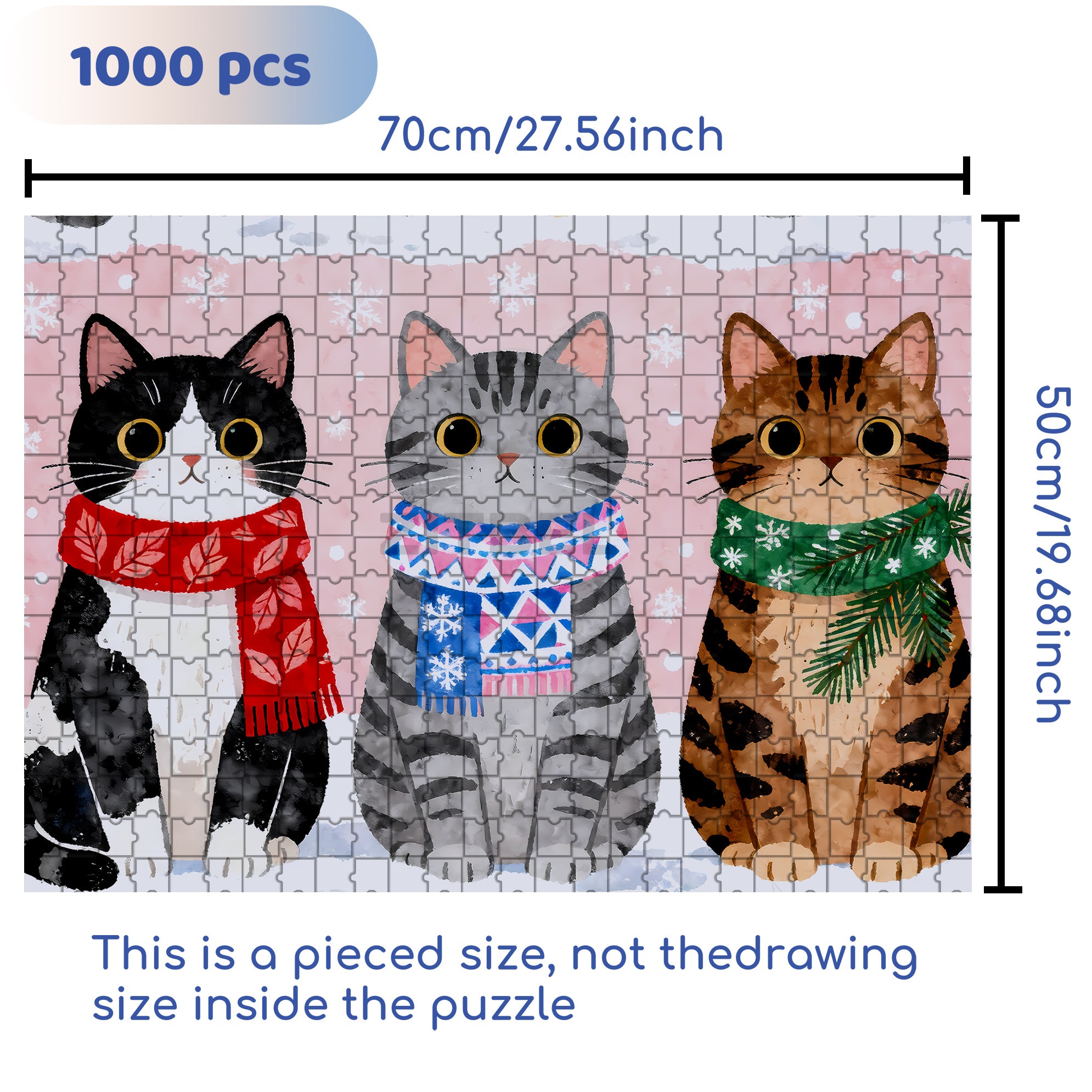 Group Photo 500pcs/1000pcs Jigsaw Puzzle, Scratch-Resistant, Interactive Family Game & Brain-Boosting DIY Decor, Perfect for Halloween, Christmas & New Year Gifts, Family Puzzle Game