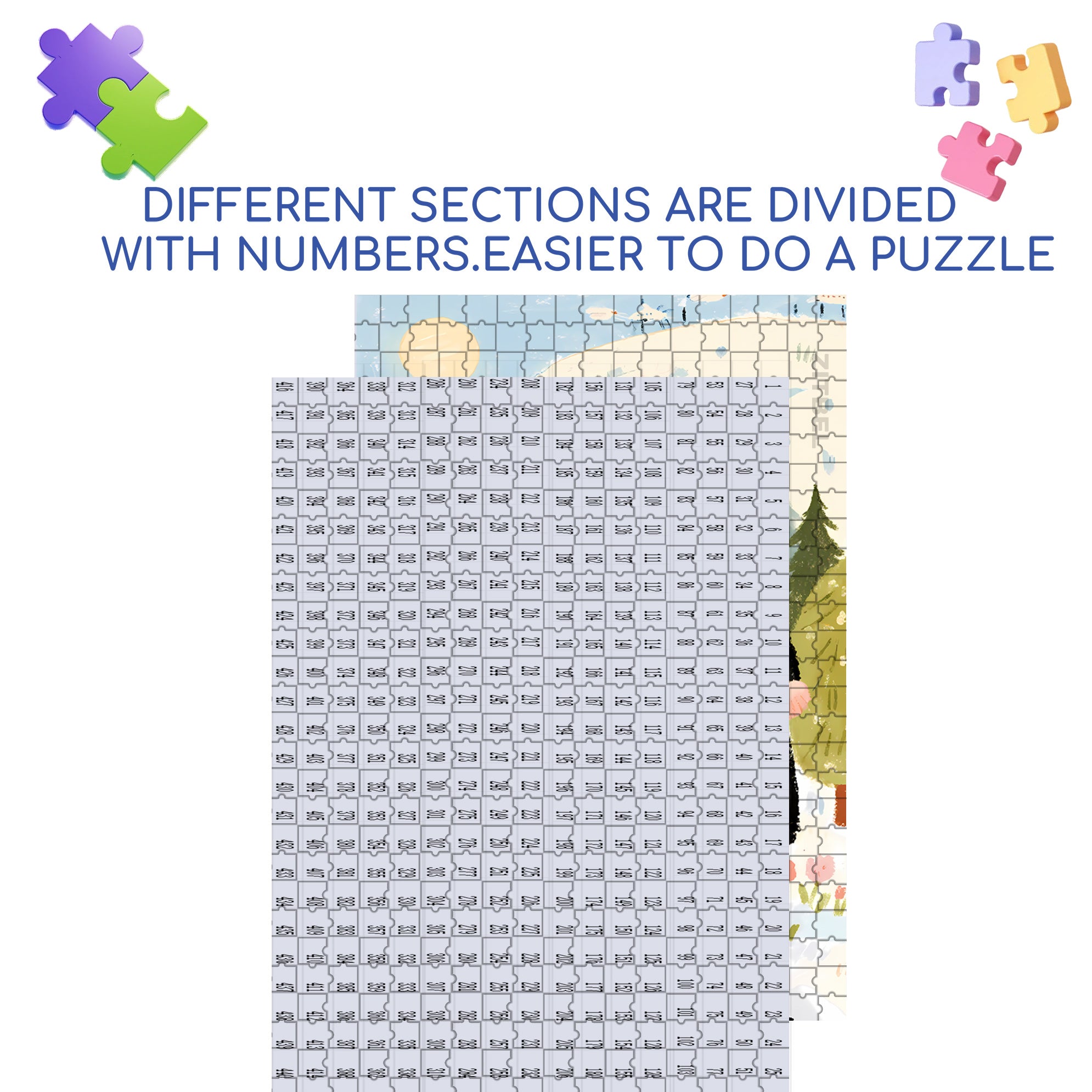 Hand In Hand 500pcs/1000pcs Jigsaw Puzzle, Scratch-Resistant, Interactive Family Game & Brain-Boosting DIY Decor, Perfect for Halloween, Christmas & New Year Gifts, Family Puzzle Game