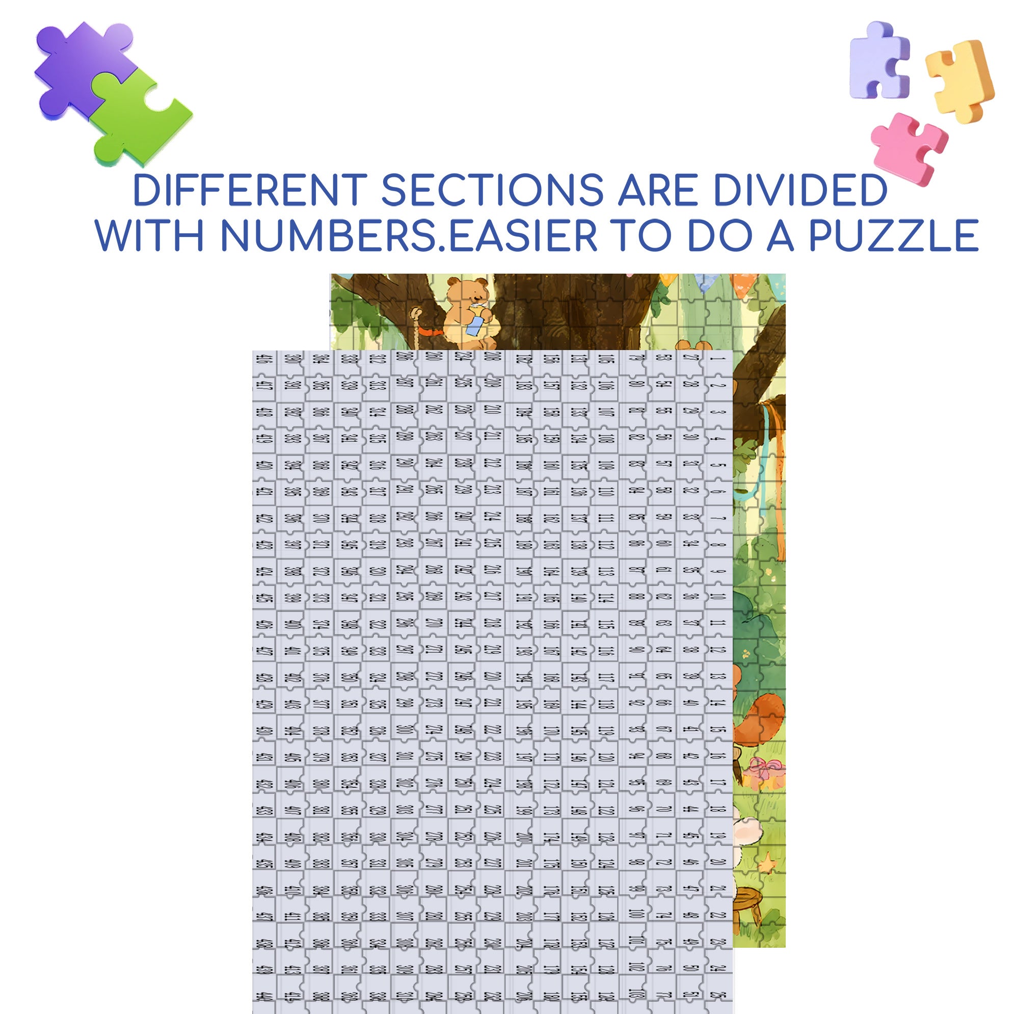 Happy Birthday! 500pcs/1000pcs Jigsaw Puzzle, Scratch-Resistant, Interactive Family Game & Brain-Boosting DIY Decor, Perfect for Halloween, Christmas & New Year Gifts, Family Puzzle Game