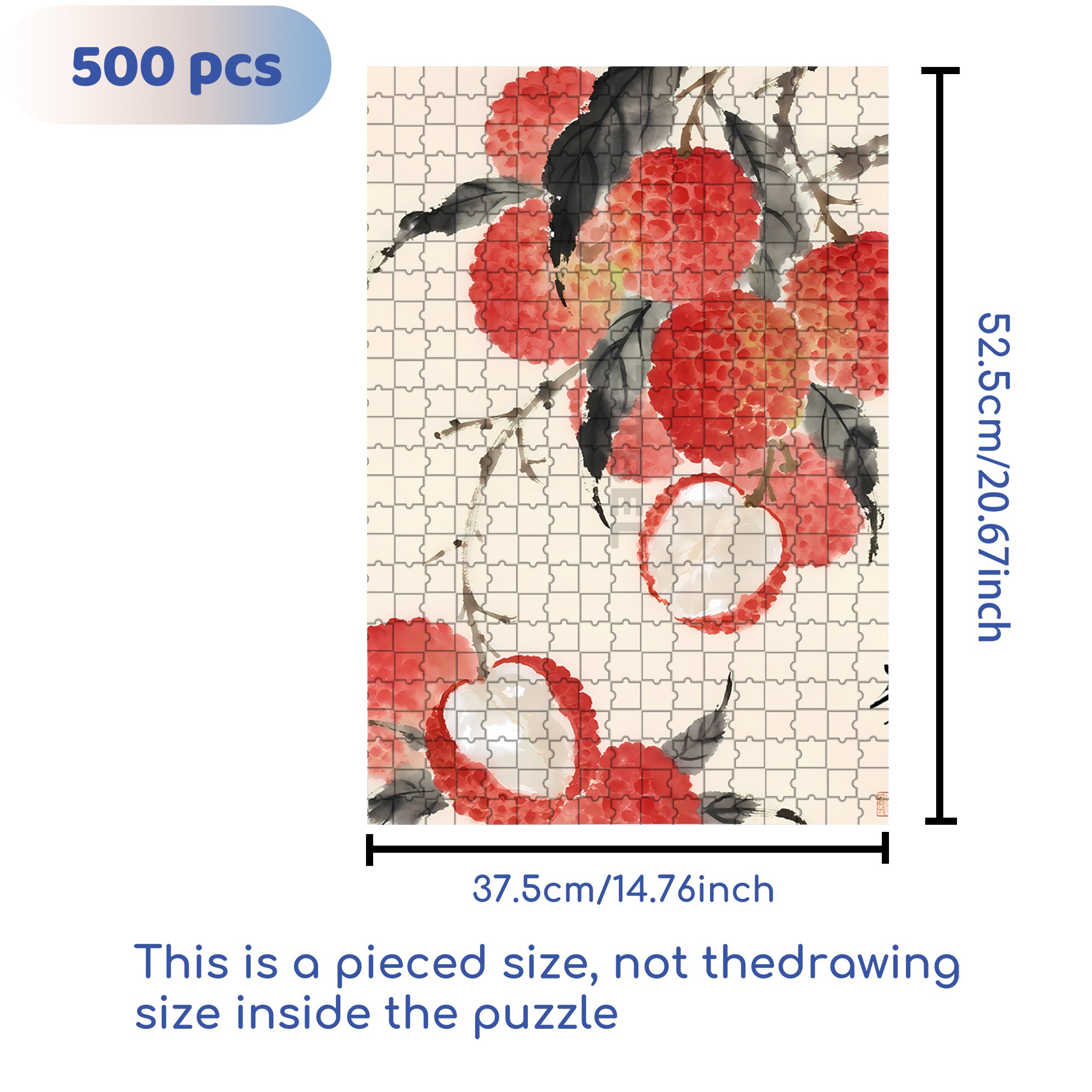 Lychee 500pcs/1000pcs Jigsaw Puzzle, Scratch-Resistant, Interactive Family Game & Brain-Boosting DIY Decor, Perfect for Halloween, Christmas & New Year Gifts, Family Puzzle Game