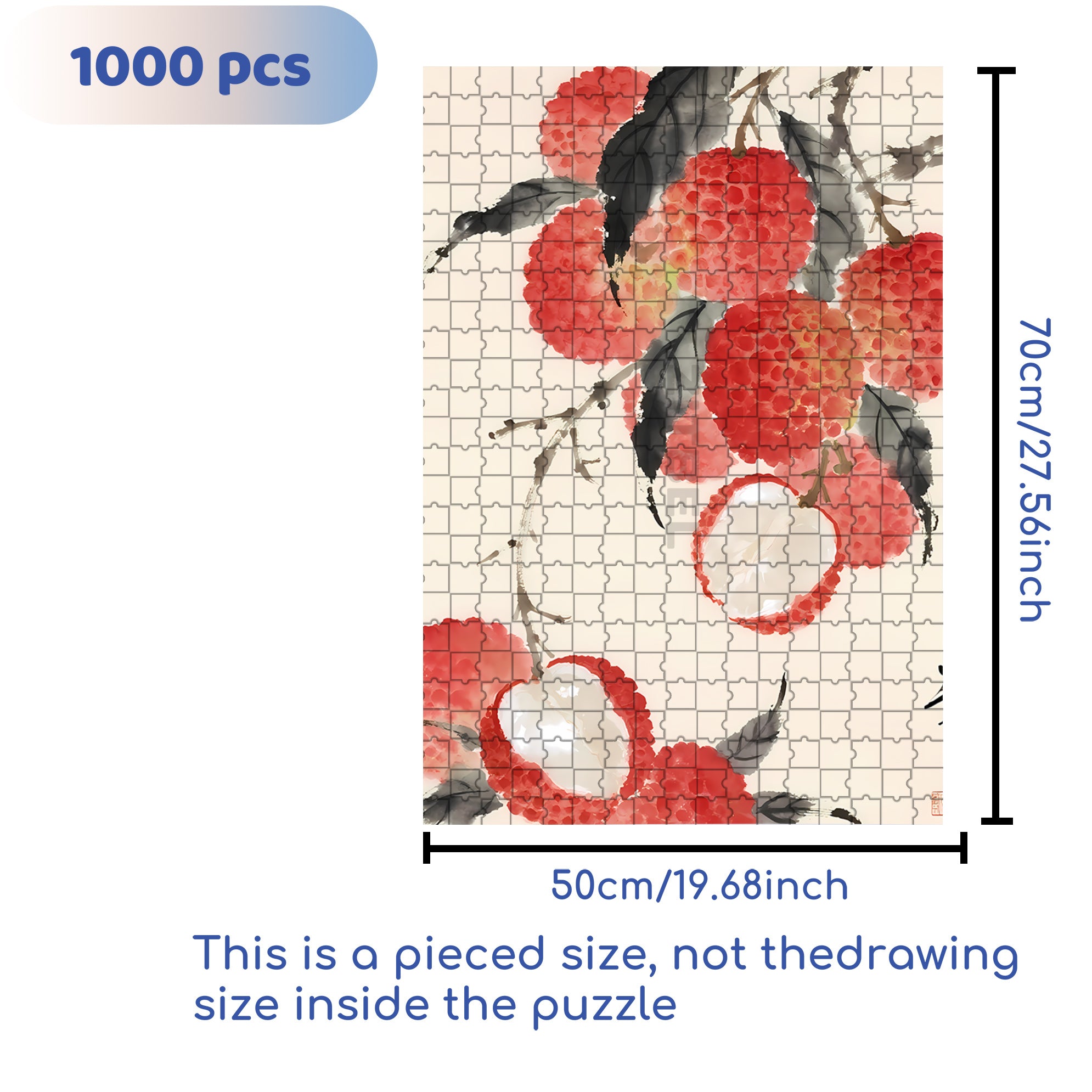 Lychee 500pcs/1000pcs Jigsaw Puzzle, Scratch-Resistant, Interactive Family Game & Brain-Boosting DIY Decor, Perfect for Halloween, Christmas & New Year Gifts, Family Puzzle Game
