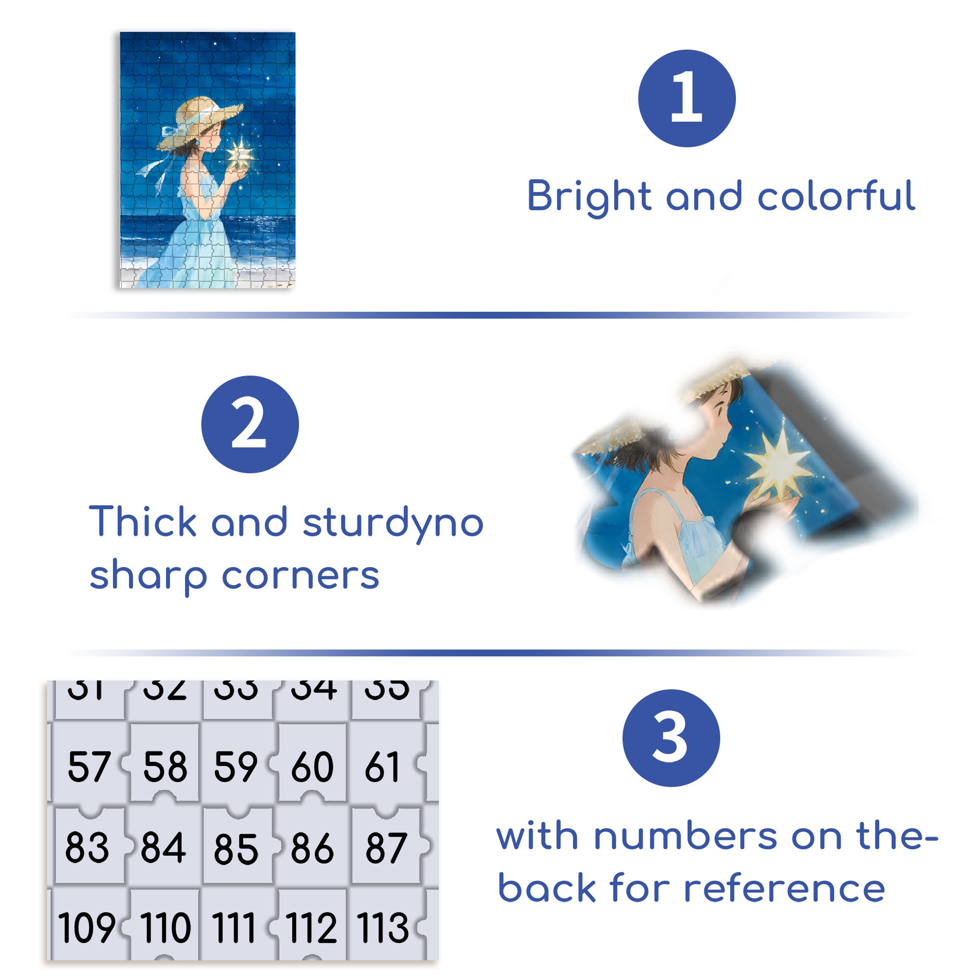 Make A Wish 500pcs/1000pcs Jigsaw Puzzle, Scratch-Resistant, Interactive Family Game & Brain-Boosting DIY Decor, Perfect for Halloween, Christmas & New Year Gifts, Family Puzzle Game