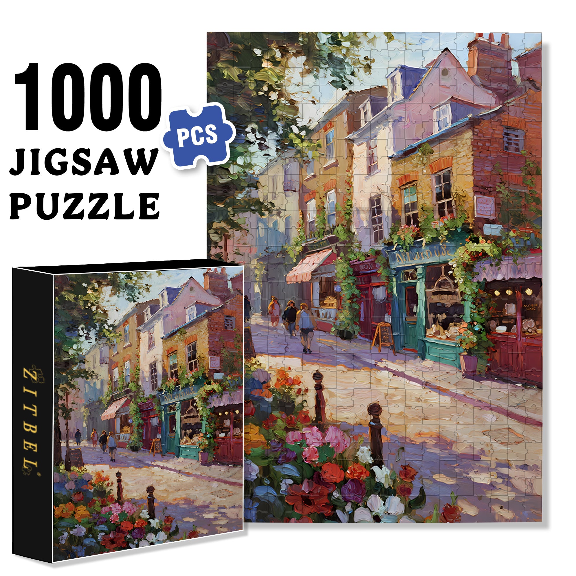 Neil Alley 500pcs/1000pcs Jigsaw Puzzle, Scratch-Resistant, Interactive Family Game & Brain-Boosting DIY Decor, Perfect for Halloween, Christmas & New Year Gifts, Family Puzzle Game