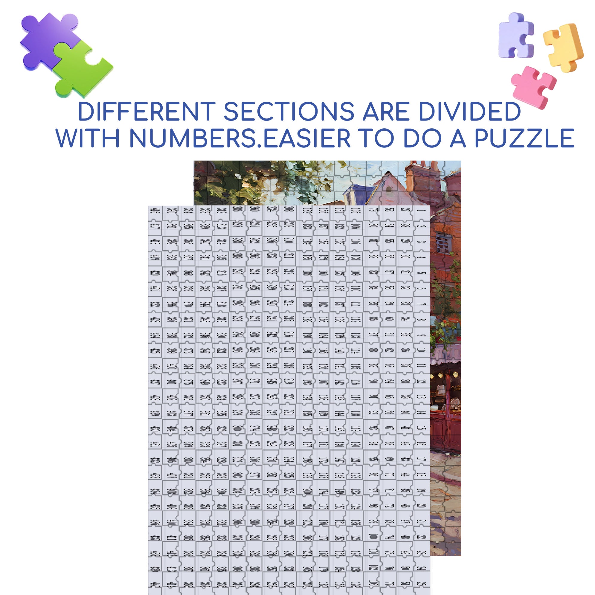 Neil Alley 500pcs/1000pcs Jigsaw Puzzle, Scratch-Resistant, Interactive Family Game & Brain-Boosting DIY Decor, Perfect for Halloween, Christmas & New Year Gifts, Family Puzzle Game