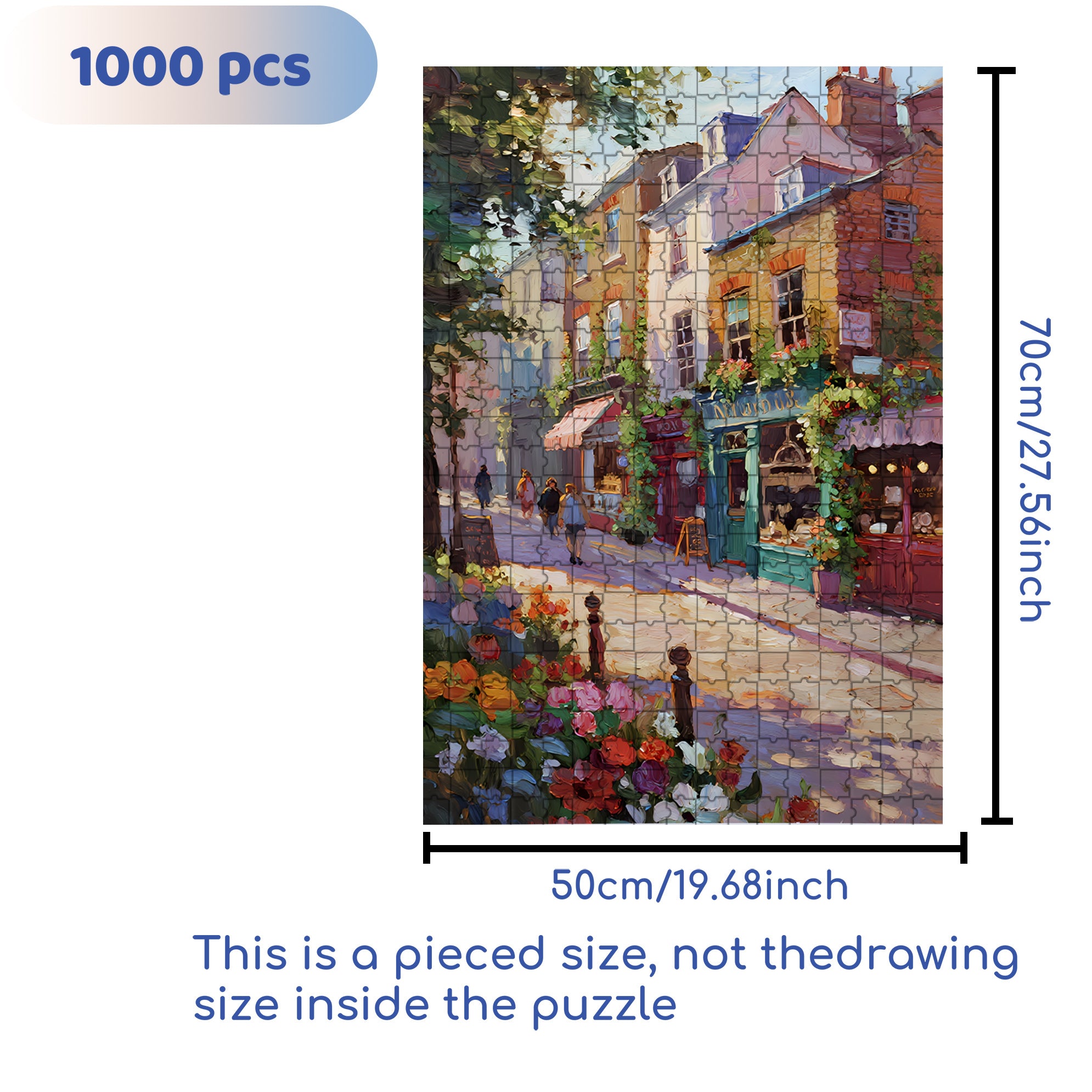 Neil Alley 500pcs/1000pcs Jigsaw Puzzle, Scratch-Resistant, Interactive Family Game & Brain-Boosting DIY Decor, Perfect for Halloween, Christmas & New Year Gifts, Family Puzzle Game