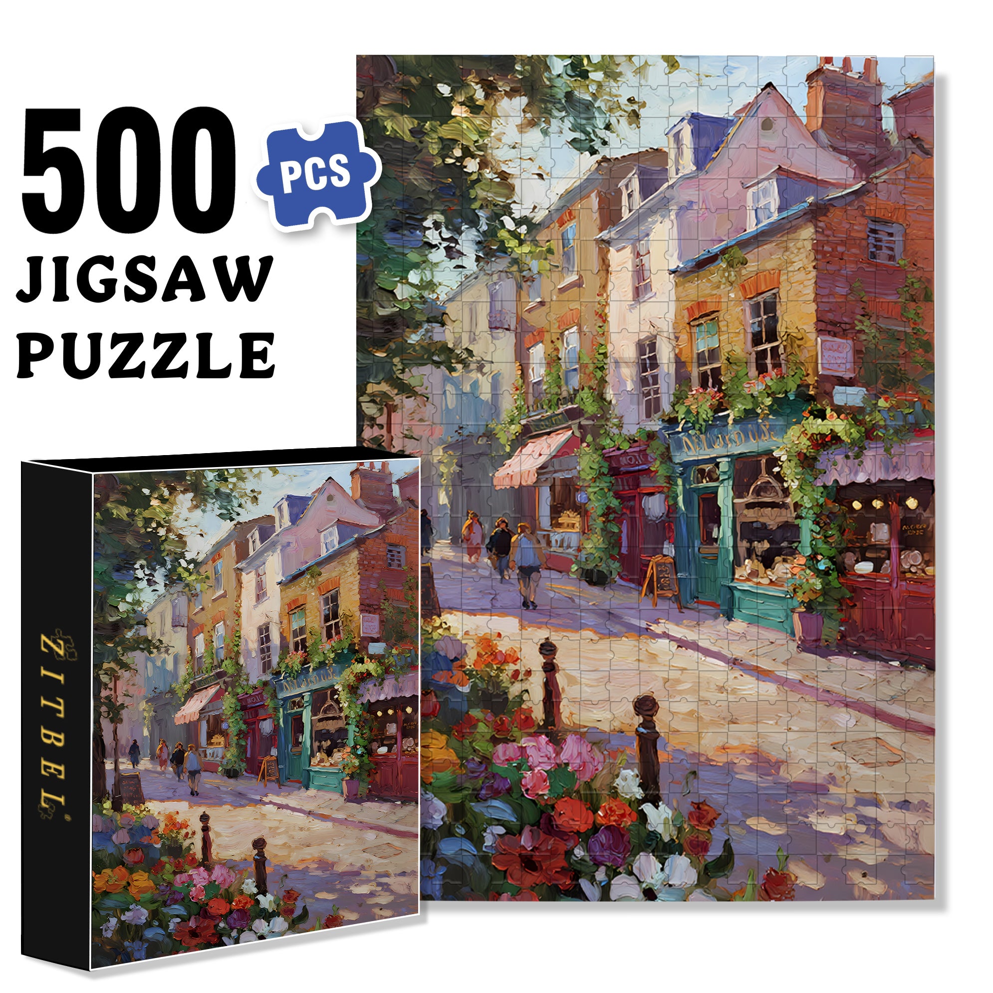 Neil Alley 500pcs/1000pcs Jigsaw Puzzle, Scratch-Resistant, Interactive Family Game & Brain-Boosting DIY Decor, Perfect for Halloween, Christmas & New Year Gifts, Family Puzzle Game