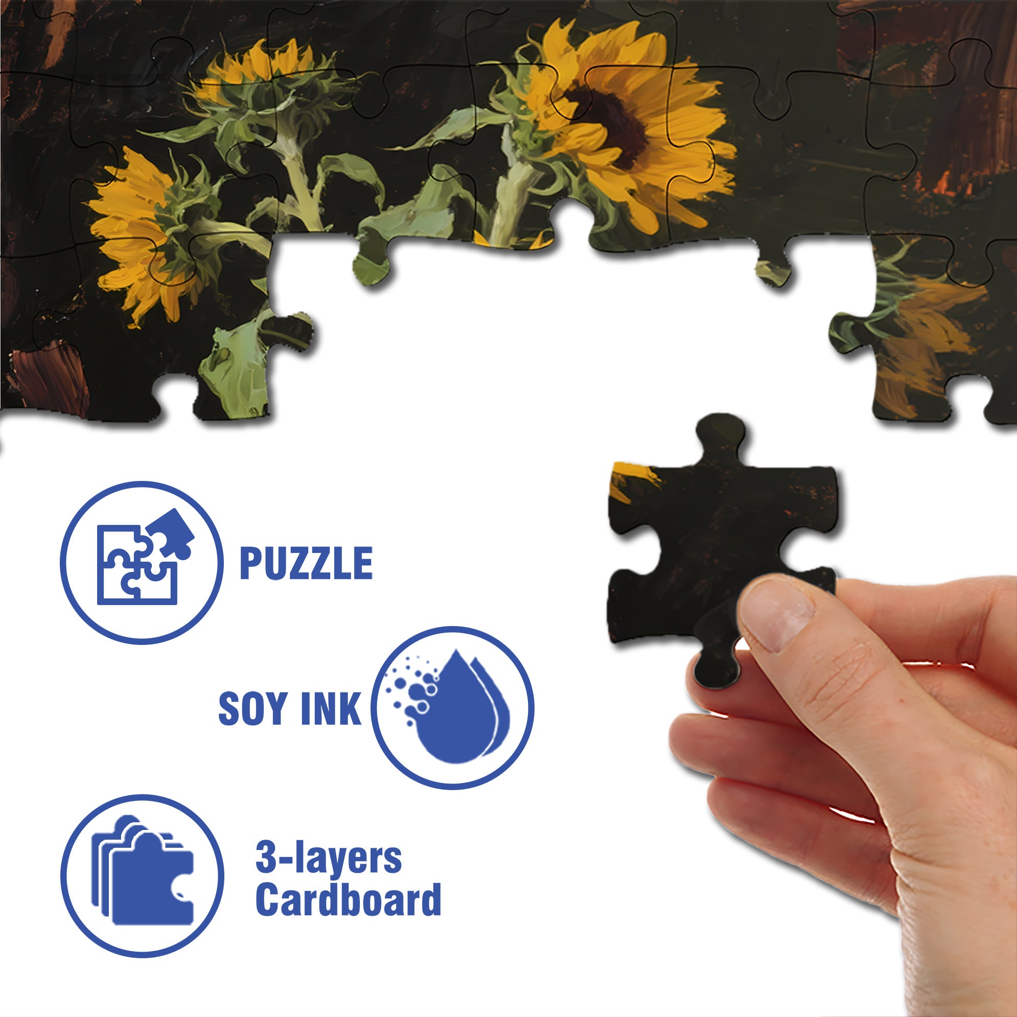 On The Dining Table 500pcs/1000pcs Jigsaw Puzzle, Scratch-Resistant, Interactive Family Game & Brain-Boosting DIY Decor, Perfect for Halloween, Christmas & New Year Gifts, Family Puzzle Game