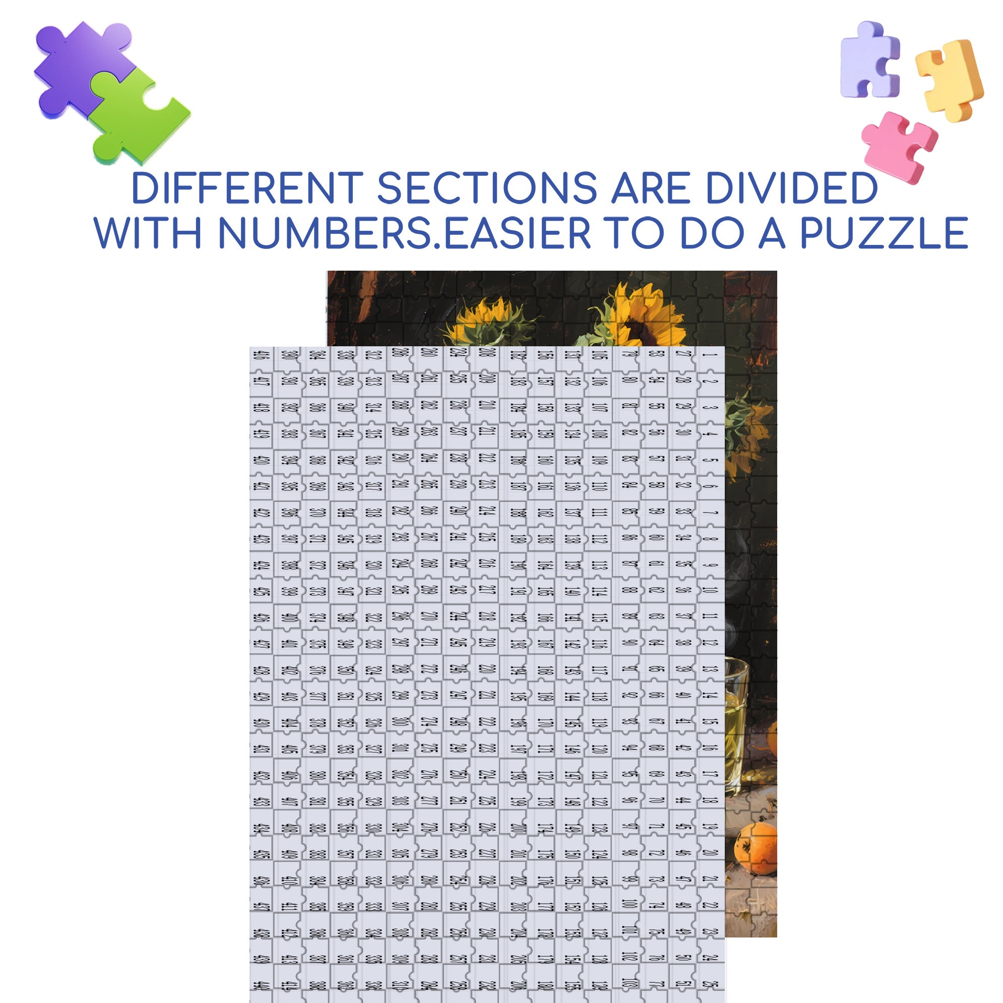 On The Dining Table 500pcs/1000pcs Jigsaw Puzzle, Scratch-Resistant, Interactive Family Game & Brain-Boosting DIY Decor, Perfect for Halloween, Christmas & New Year Gifts, Family Puzzle Game
