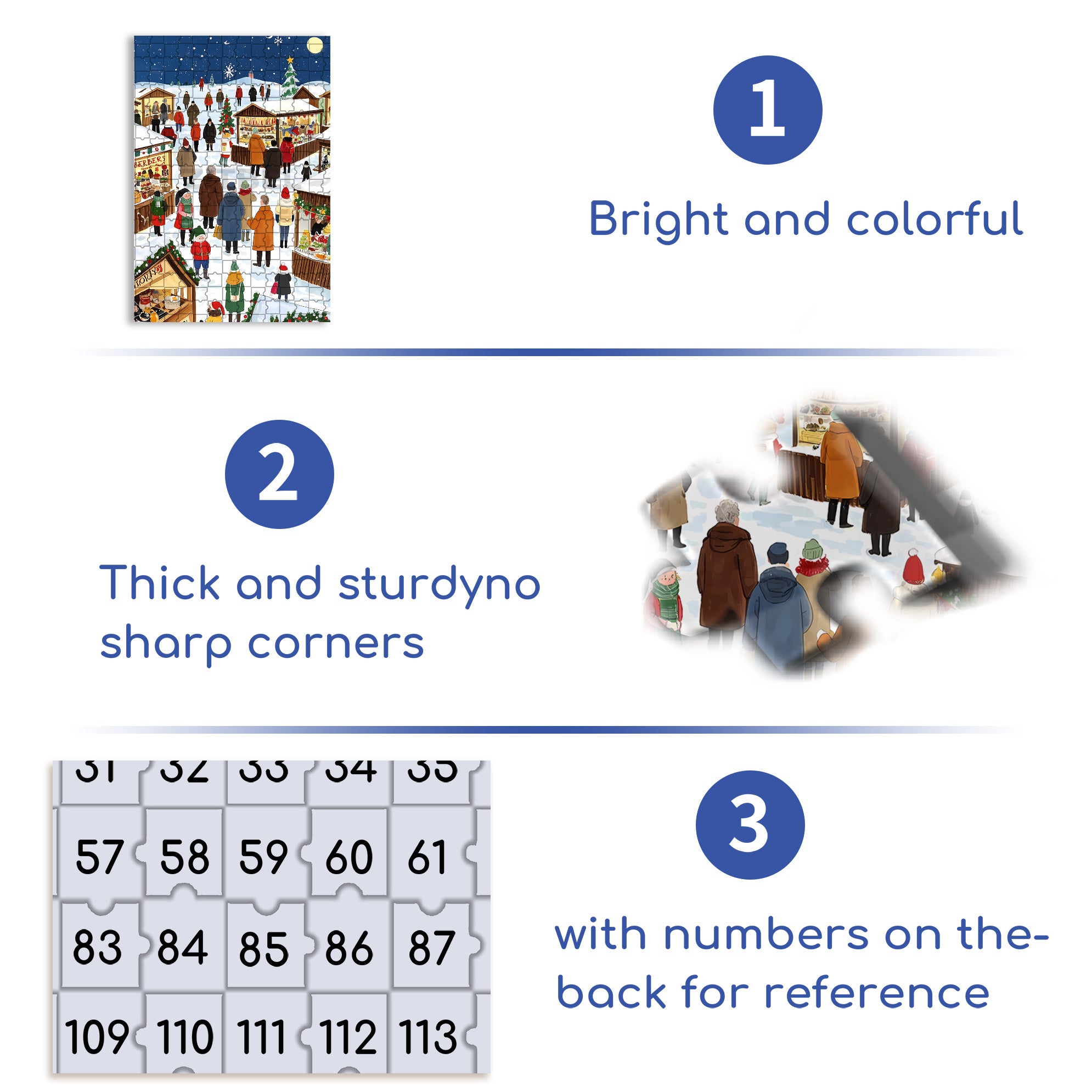 Peaceful 500pcs/1000pcs Jigsaw Puzzle, Scratch-Resistant, Interactive Family Game & Brain-Boosting DIY Decor, Perfect for Halloween, Christmas & New Year Gifts, Family Puzzle Game