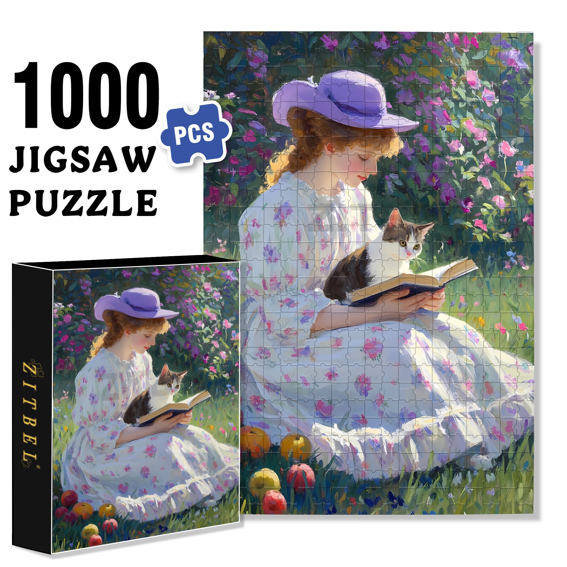 Quiet Woman 500pcs/1000pcs Jigsaw Puzzle, Scratch-Resistant, Interactive Family Game & Brain-Boosting DIY Decor, Perfect for Halloween, Christmas & New Year Gifts, Family Puzzle Game