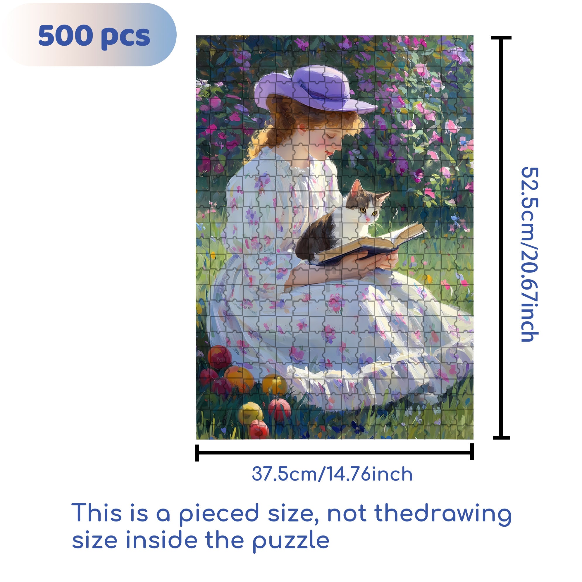 Quiet Woman 500pcs/1000pcs Jigsaw Puzzle, Scratch-Resistant, Interactive Family Game & Brain-Boosting DIY Decor, Perfect for Halloween, Christmas & New Year Gifts, Family Puzzle Game