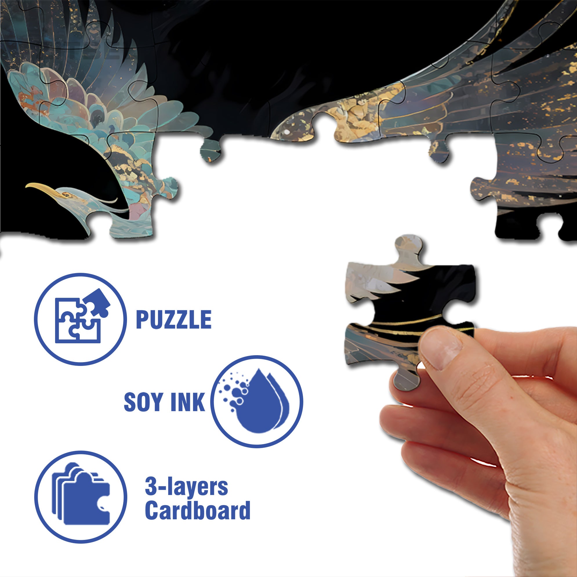 Roc 500pcs/1000pcs Jigsaw Puzzle, Scratch-Resistant, Interactive Family Game & Brain-Boosting DIY Decor, Perfect for Halloween, Christmas & New Year Gifts, Family Puzzle Game