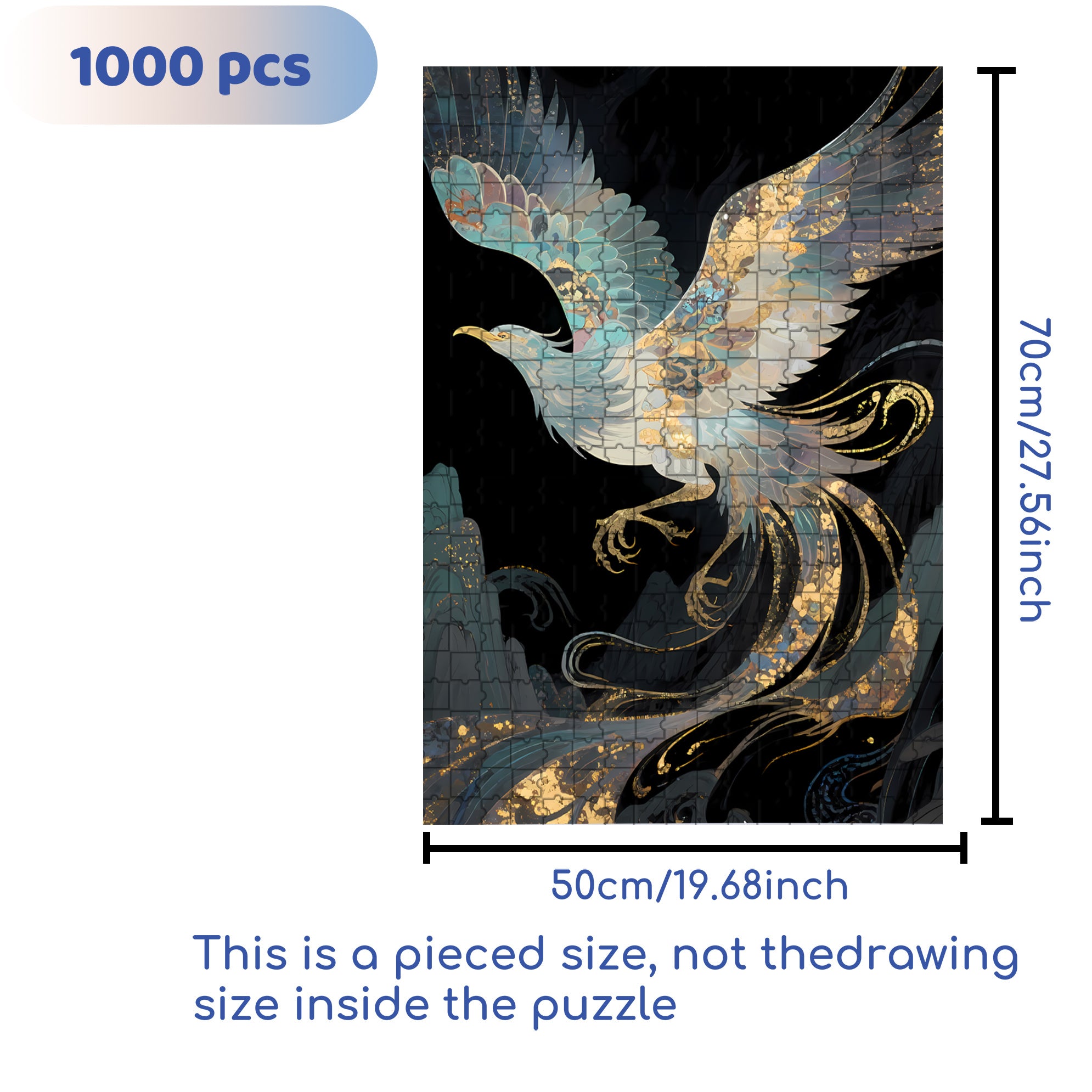 Roc 500pcs/1000pcs Jigsaw Puzzle, Scratch-Resistant, Interactive Family Game & Brain-Boosting DIY Decor, Perfect for Halloween, Christmas & New Year Gifts, Family Puzzle Game