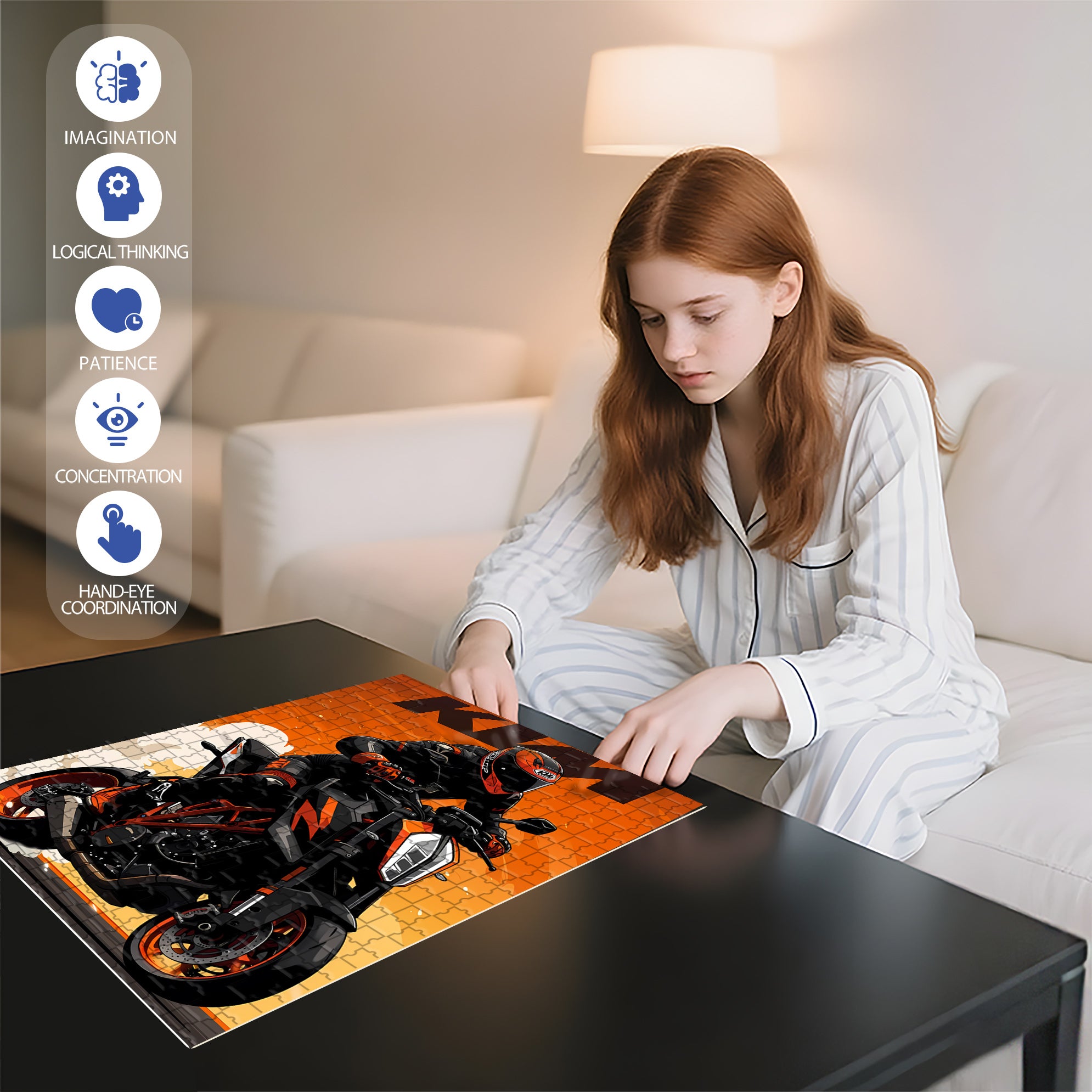 Speed 500pcs/1000pcs Jigsaw Puzzle, Scratch-Resistant, Interactive Family Game & Brain-Boosting DIY Decor, Perfect for Halloween, Christmas & New Year Gifts, Family Puzzle Game