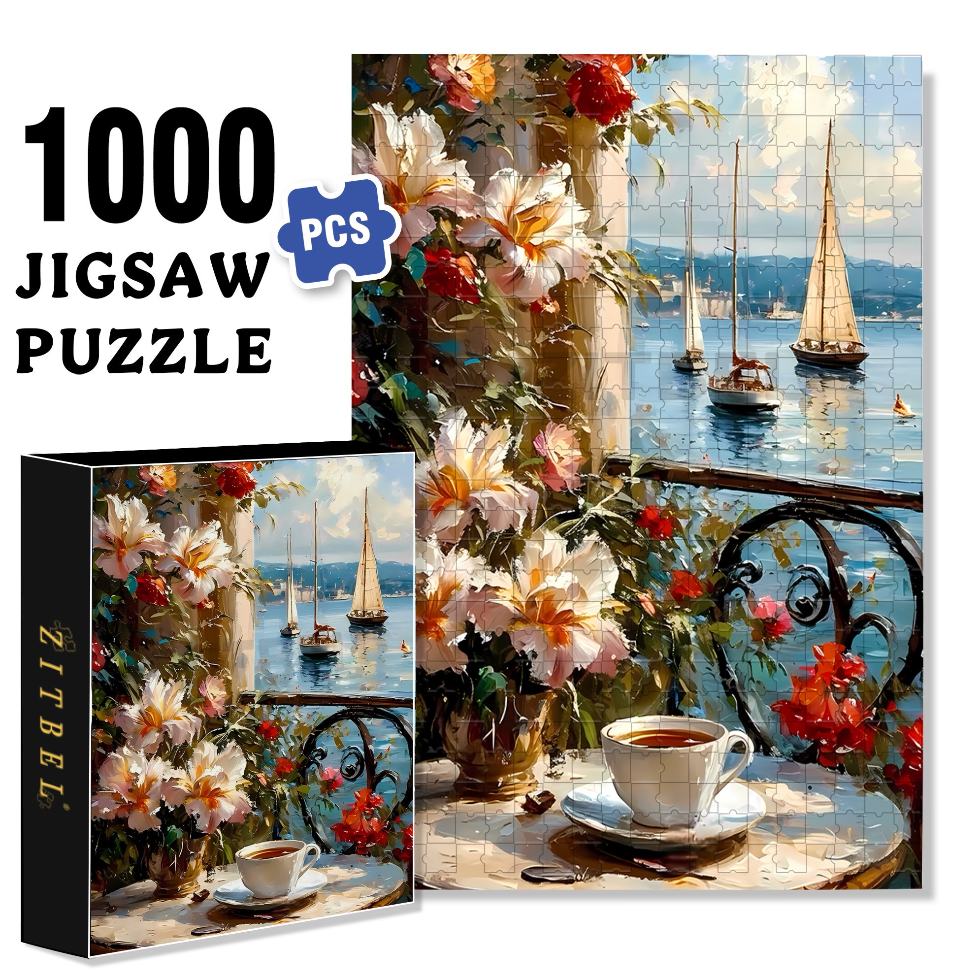 Voyage 500pcs/1000pcs Jigsaw Puzzle, Scratch-Resistant, Interactive Family Game & Brain-Boosting DIY Decor, Perfect for Halloween, Christmas & New Year Gifts, Family Puzzle Game