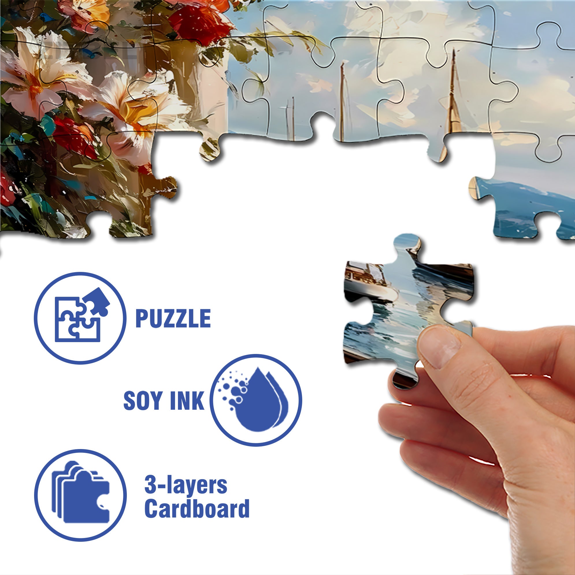 Voyage 500pcs/1000pcs Jigsaw Puzzle, Scratch-Resistant, Interactive Family Game & Brain-Boosting DIY Decor, Perfect for Halloween, Christmas & New Year Gifts, Family Puzzle Game