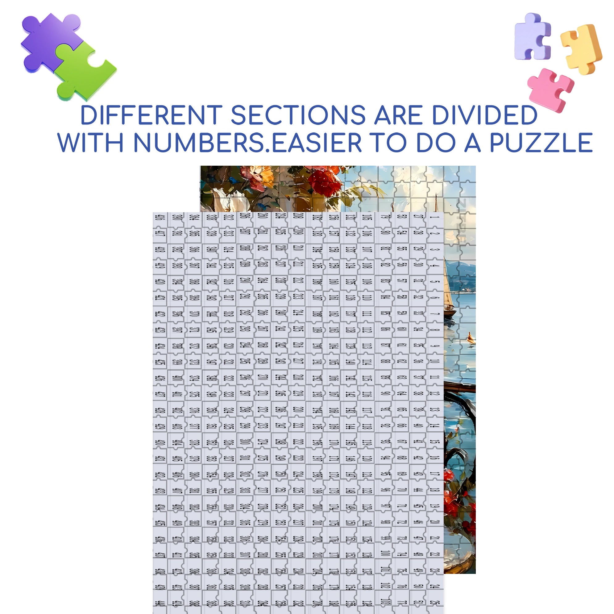 Voyage 500pcs/1000pcs Jigsaw Puzzle, Scratch-Resistant, Interactive Family Game & Brain-Boosting DIY Decor, Perfect for Halloween, Christmas & New Year Gifts, Family Puzzle Game
