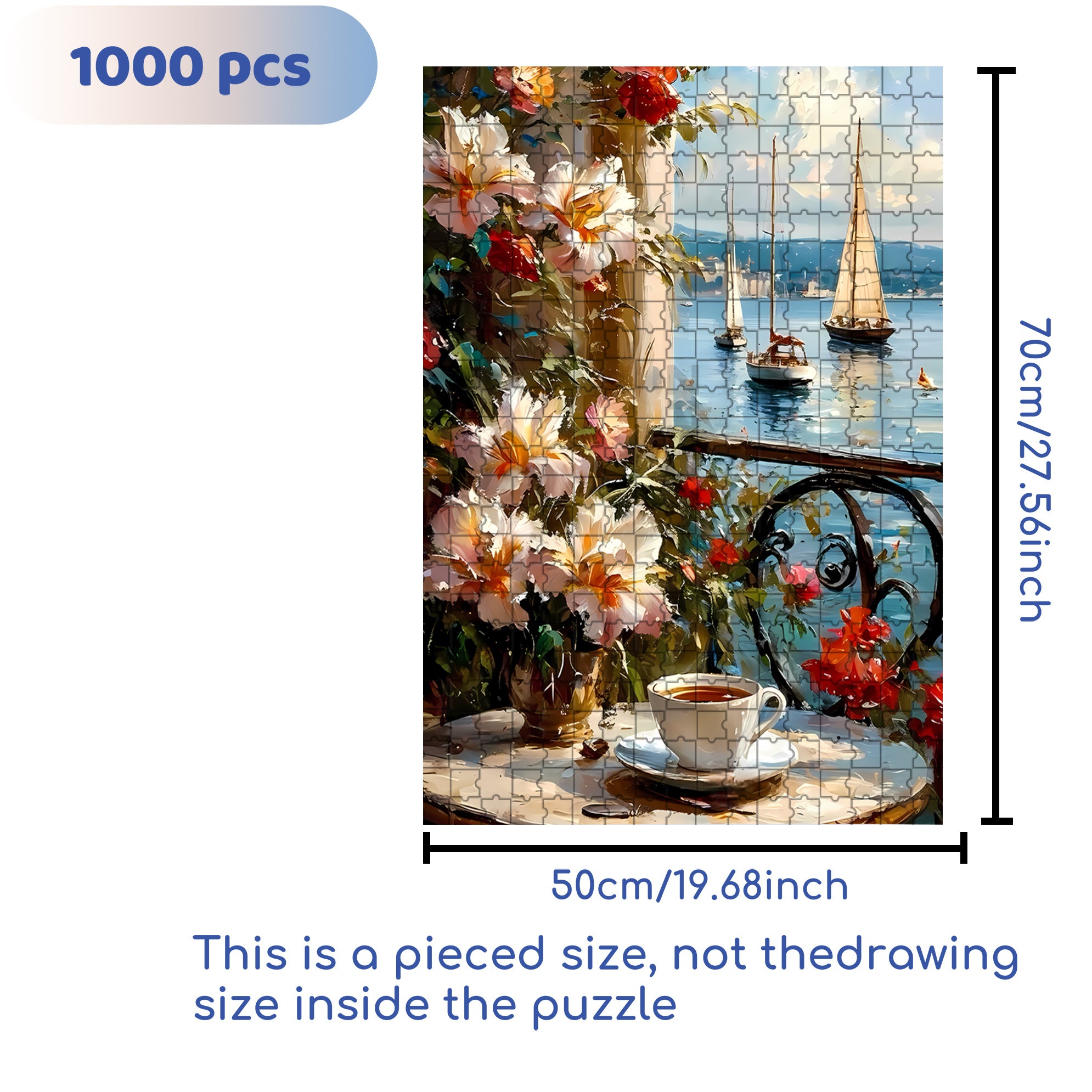 Voyage 500pcs/1000pcs Jigsaw Puzzle, Scratch-Resistant, Interactive Family Game & Brain-Boosting DIY Decor, Perfect for Halloween, Christmas & New Year Gifts, Family Puzzle Game