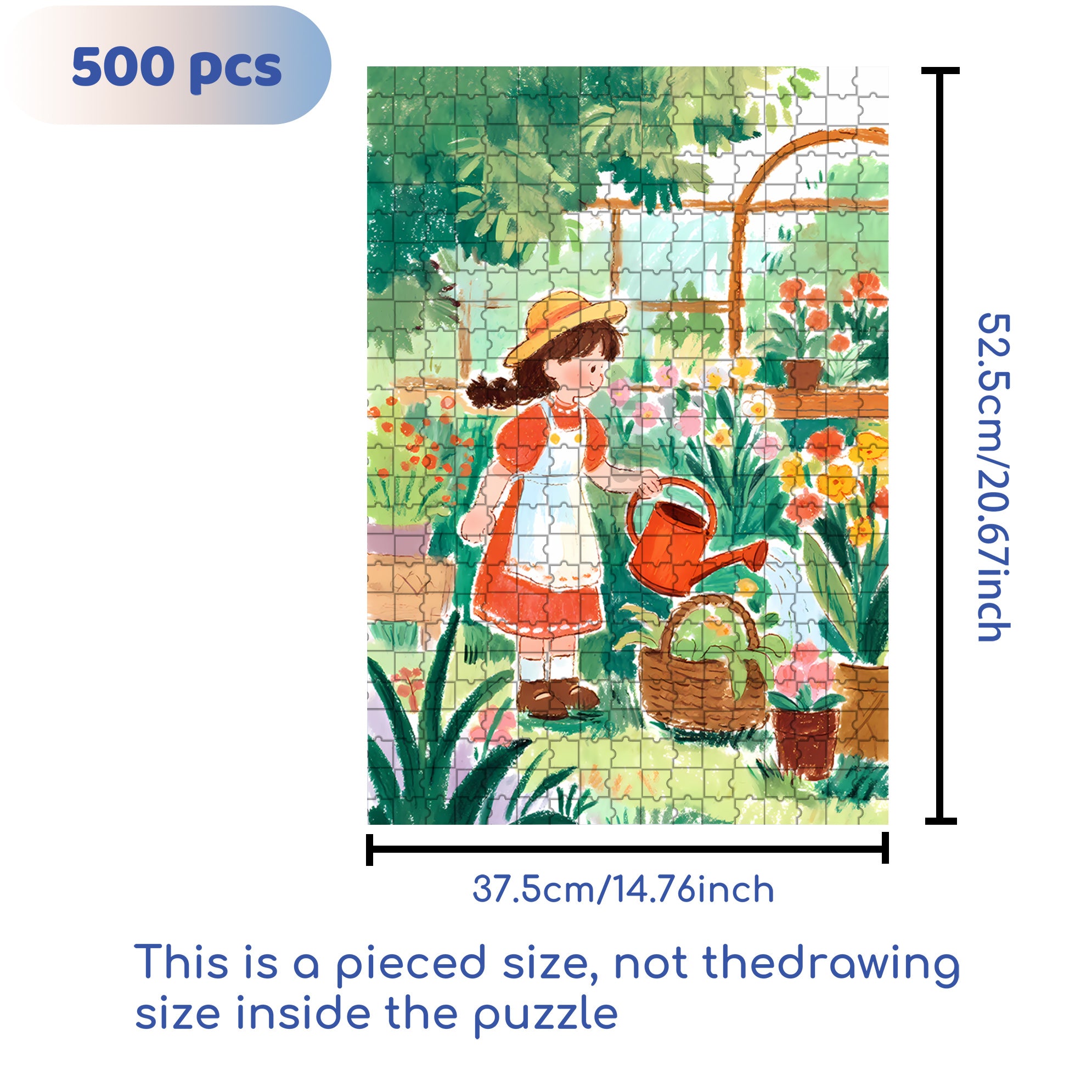 Watering 500pcs/1000pcs Jigsaw Puzzle, Scratch-Resistant, Interactive Family Game & Brain-Boosting DIY Decor, Perfect for Halloween, Christmas & New Year Gifts, Family Puzzle Game