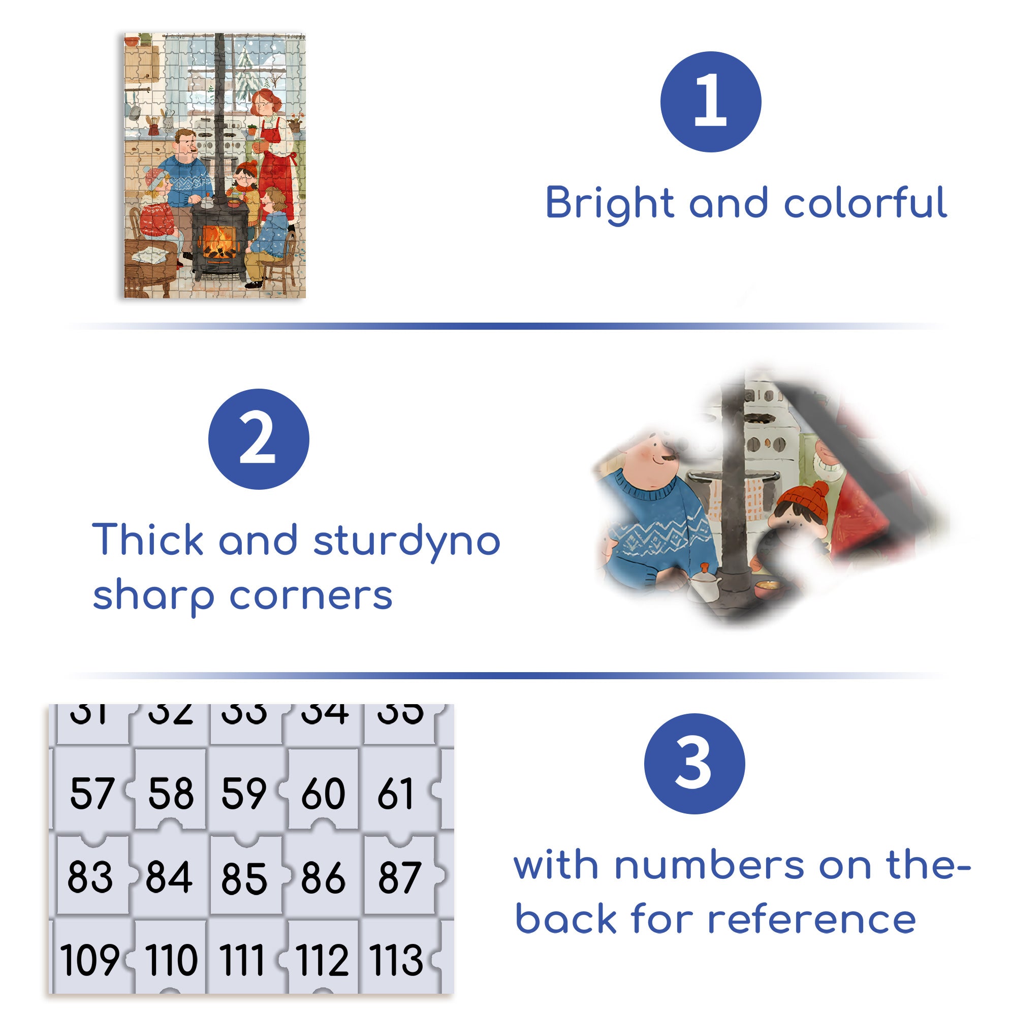 A Winter Evening Chat 500pcs/1000pcs Jigsaw Puzzle, Scratch-Resistant, Interactive Family Game & Brain-Boosting DIY Decor, Perfect for Halloween, Christmas & New Year Gifts, Family Puzzle Game