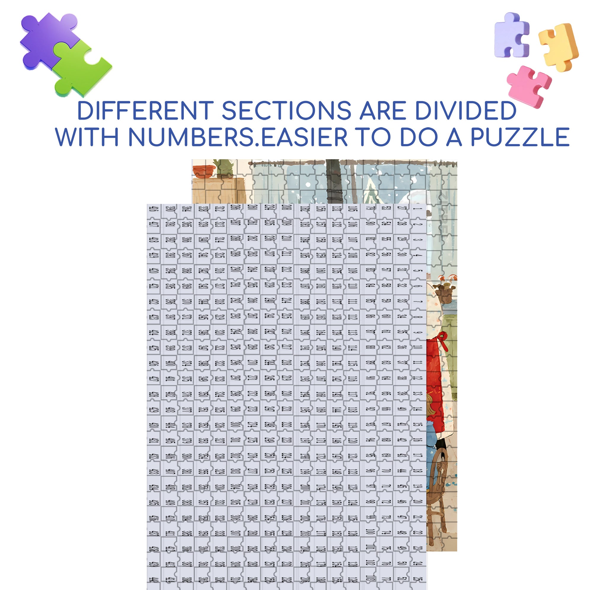 A Winter Evening Chat 500pcs/1000pcs Jigsaw Puzzle, Scratch-Resistant, Interactive Family Game & Brain-Boosting DIY Decor, Perfect for Halloween, Christmas & New Year Gifts, Family Puzzle Game