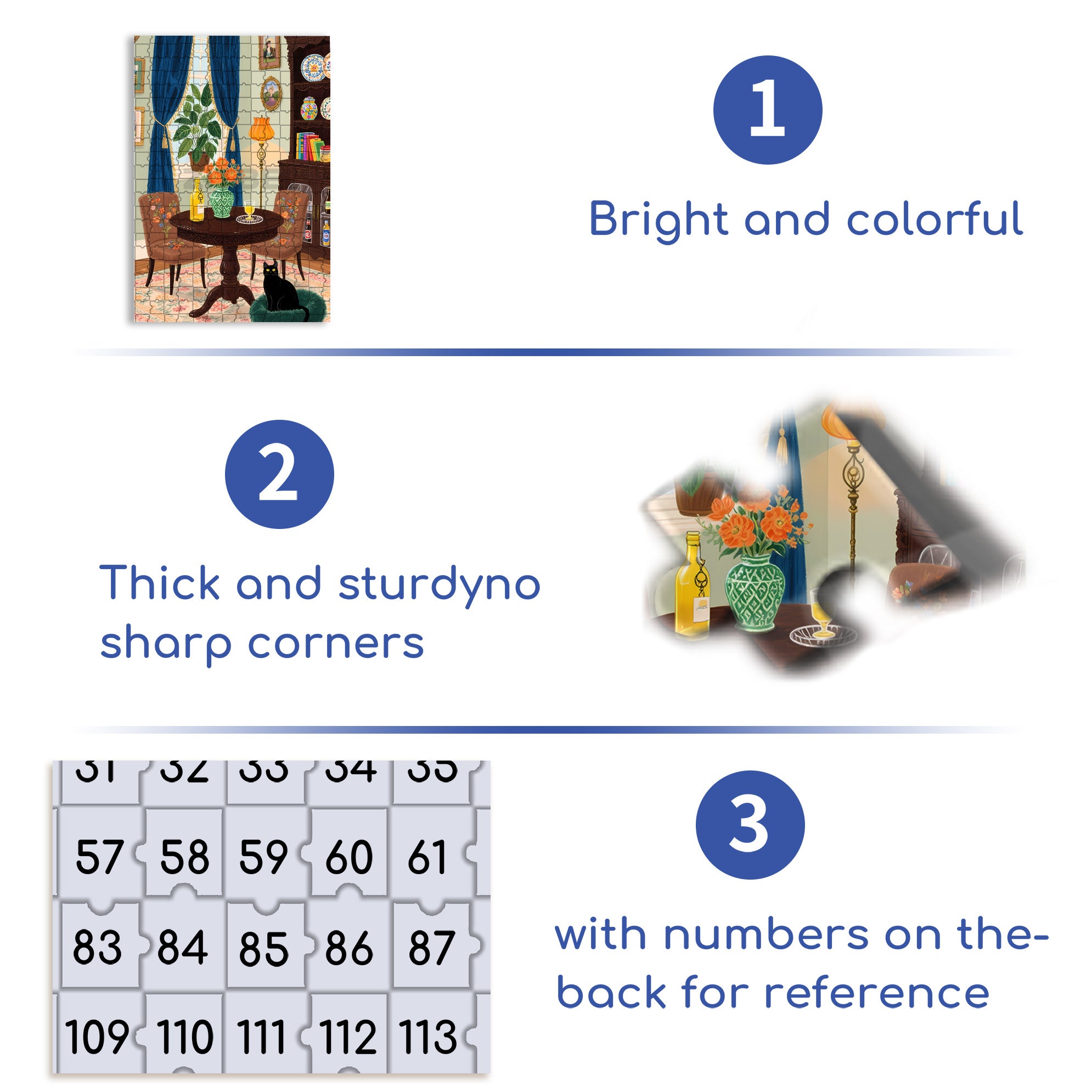At Home 500pcs/1000pcs Jigsaw Puzzle, Scratch-Resistant, Interactive Family Game & Brain-Boosting DIY Decor, Perfect for Halloween, Christmas & New Year Gifts, Family Puzzle Game