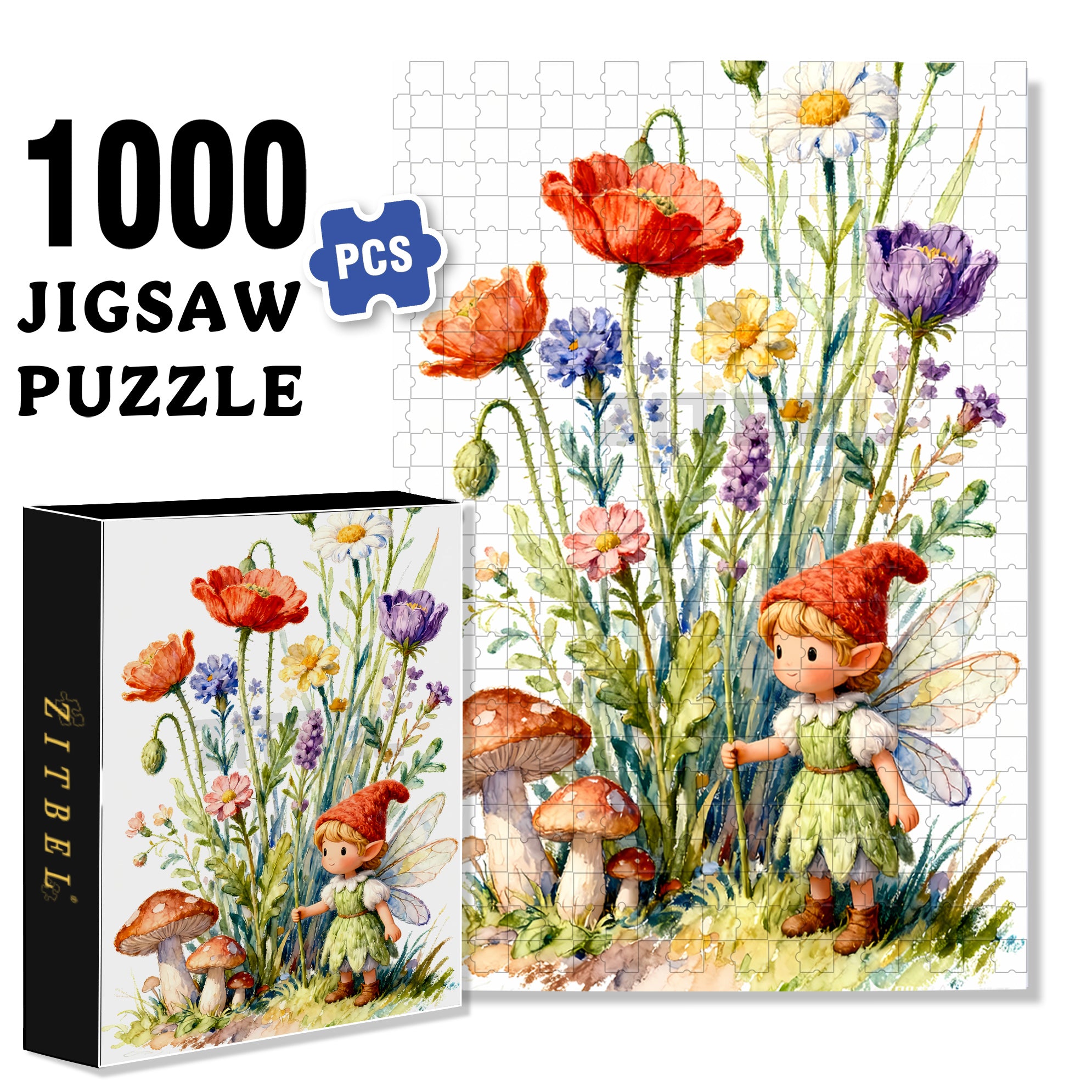 Casper 500pcs/1000pcs Jigsaw Puzzle, Scratch-Resistant, Interactive Family Game & Brain-Boosting DIY Decor, Perfect for Halloween, Christmas & New Year Gifts, Family Puzzle Game