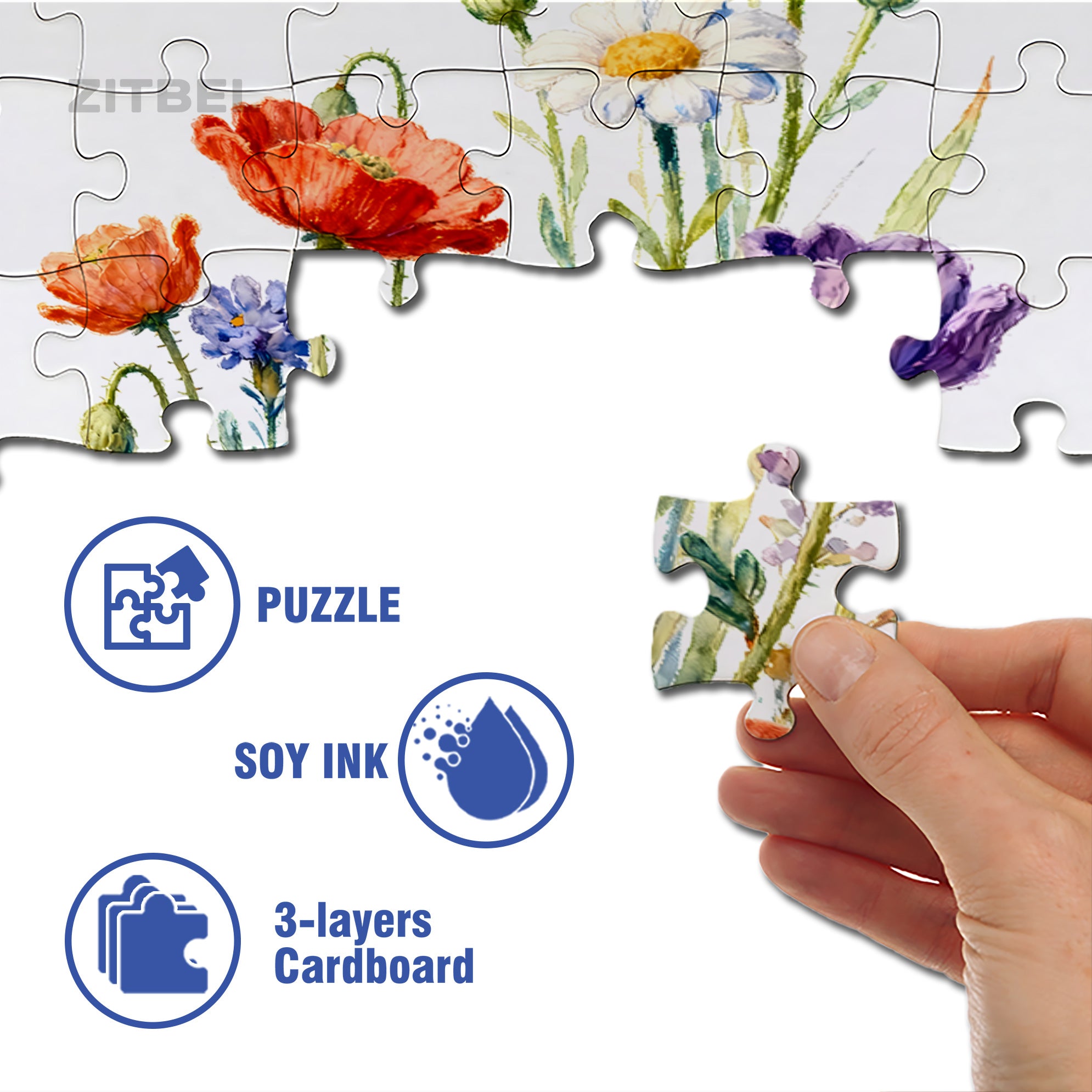 Casper 500pcs/1000pcs Jigsaw Puzzle, Scratch-Resistant, Interactive Family Game & Brain-Boosting DIY Decor, Perfect for Halloween, Christmas & New Year Gifts, Family Puzzle Game