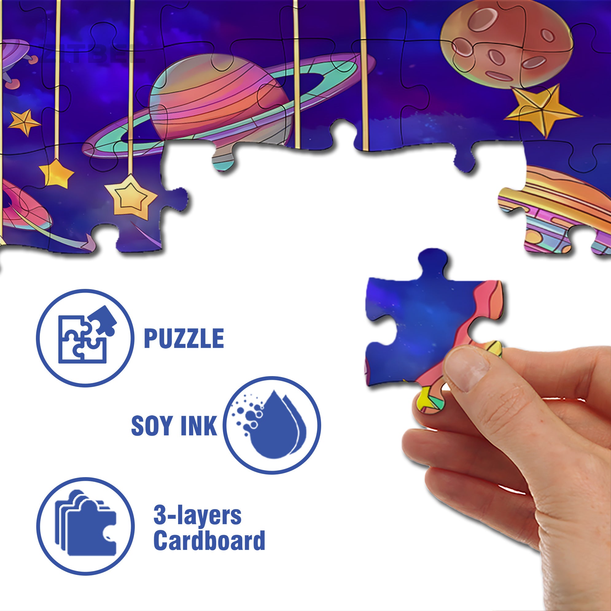 Childlike Fun 500pcs/1000pcs Jigsaw Puzzle, Scratch-Resistant, Interactive Family Game & Brain-Boosting DIY Decor, Perfect for Halloween, Christmas & New Year Gifts, Family Puzzle Game