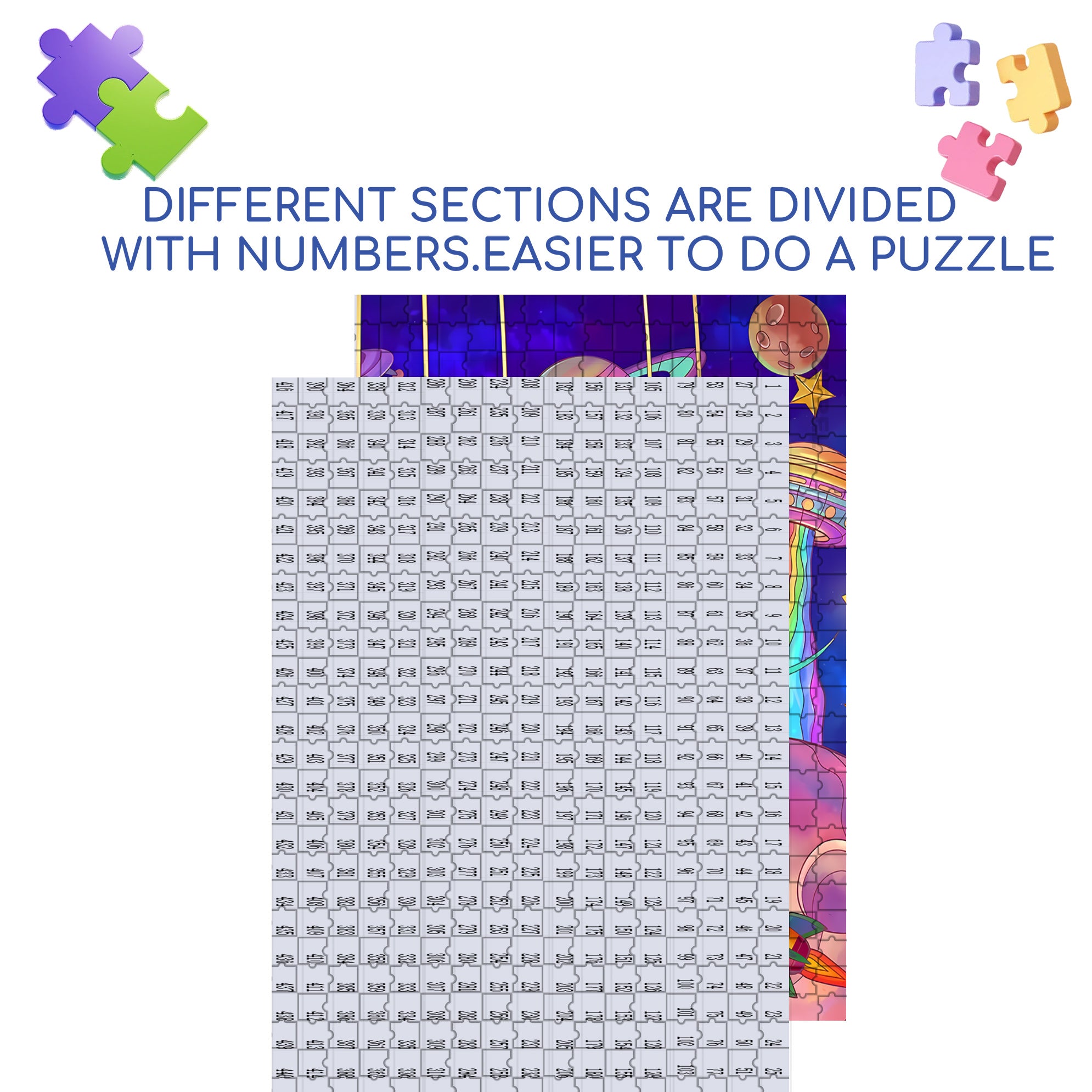 Childlike Fun 500pcs/1000pcs Jigsaw Puzzle, Scratch-Resistant, Interactive Family Game & Brain-Boosting DIY Decor, Perfect for Halloween, Christmas & New Year Gifts, Family Puzzle Game