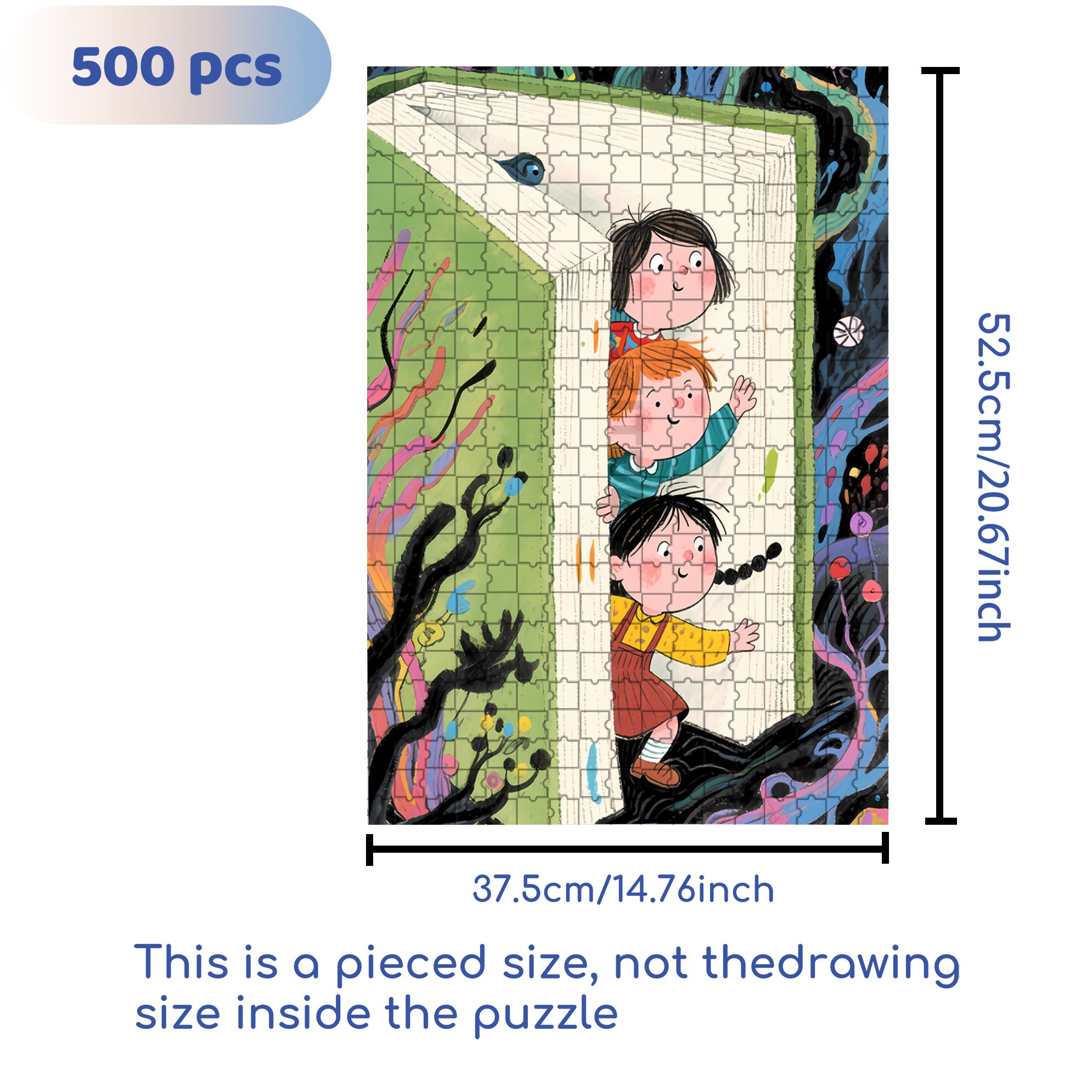 Come Out 500pcs/1000pcs Jigsaw Puzzle, Scratch-Resistant, Interactive Family Game & Brain-Boosting DIY Decor, Perfect for Halloween, Christmas & New Year Gifts, Family Puzzle Game