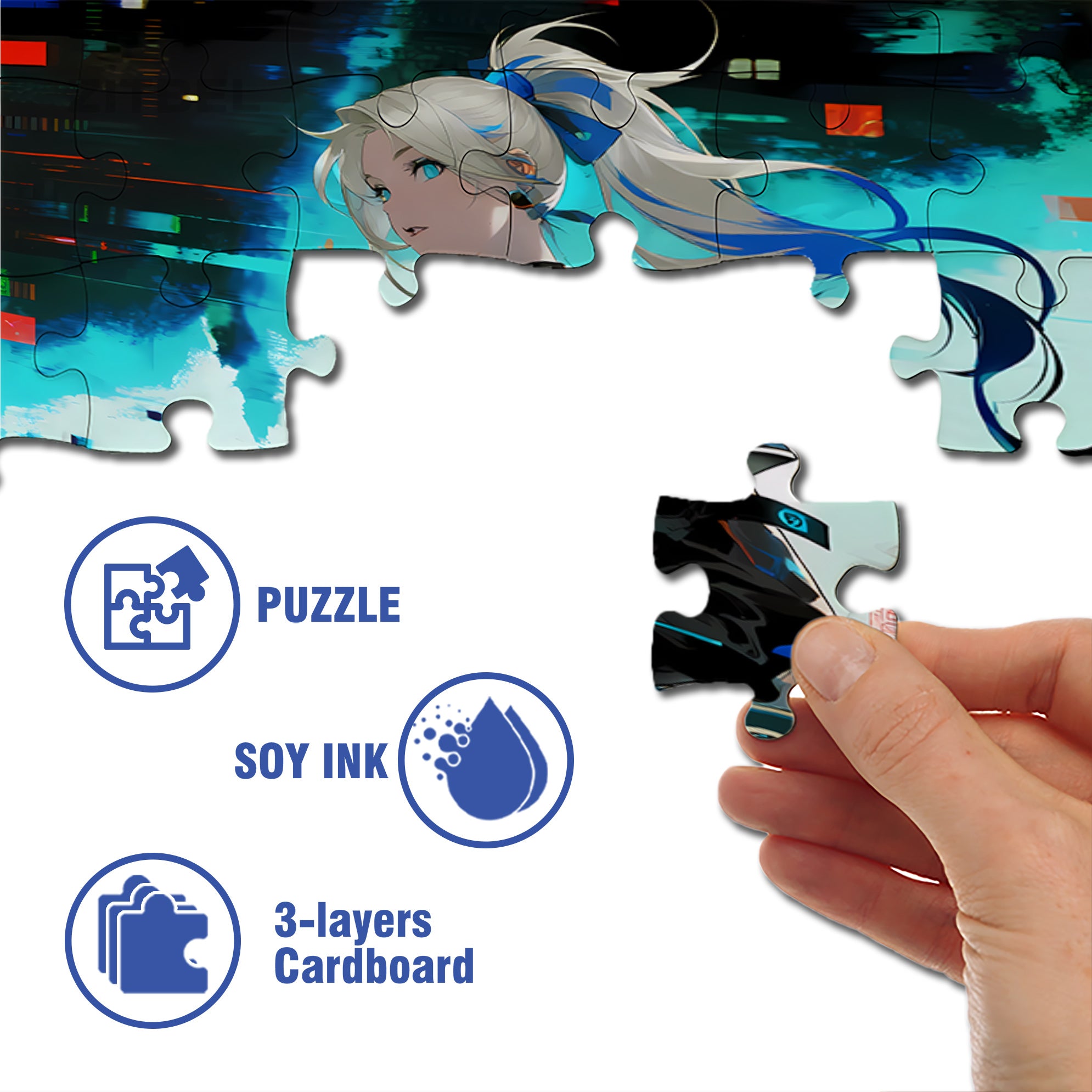 Cool 500pcs/1000pcs Jigsaw Puzzle, Scratch-Resistant, Interactive Family Game & Brain-Boosting DIY Decor, Perfect for Halloween, Christmas & New Year Gifts, Family Puzzle Game
