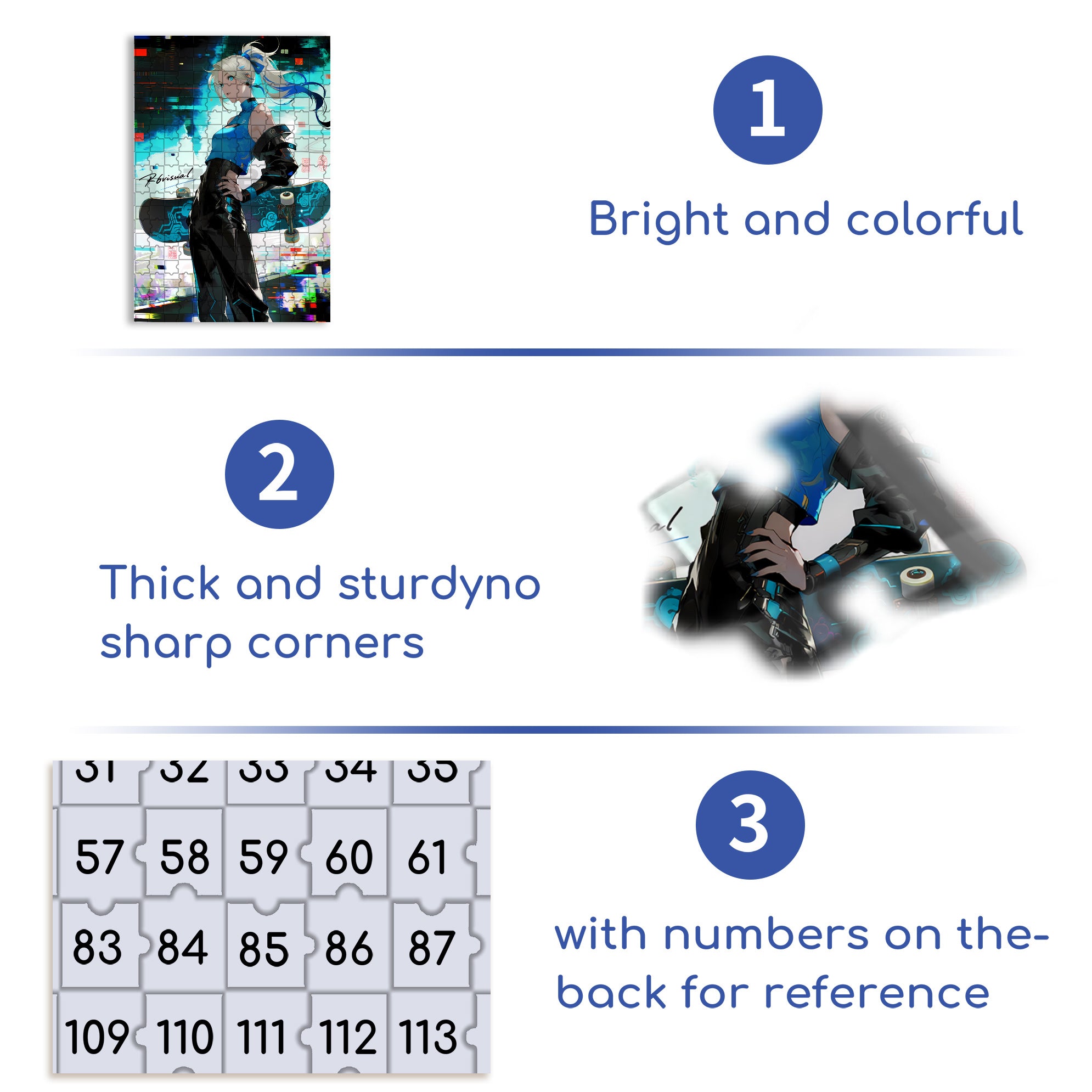 Cool 500pcs/1000pcs Jigsaw Puzzle, Scratch-Resistant, Interactive Family Game & Brain-Boosting DIY Decor, Perfect for Halloween, Christmas & New Year Gifts, Family Puzzle Game
