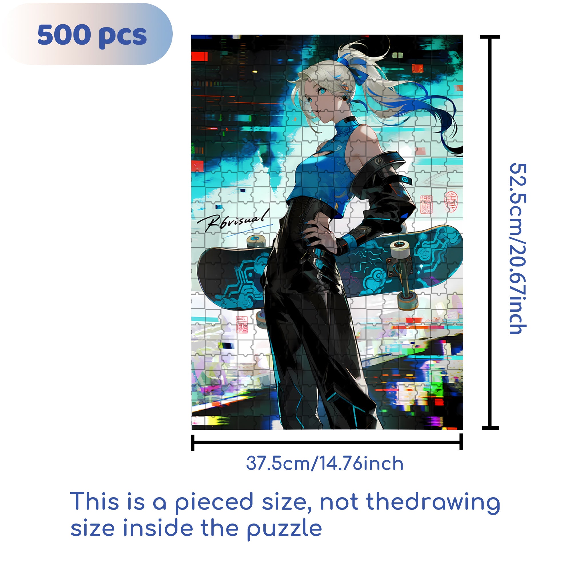 Cool 500pcs/1000pcs Jigsaw Puzzle, Scratch-Resistant, Interactive Family Game & Brain-Boosting DIY Decor, Perfect for Halloween, Christmas & New Year Gifts, Family Puzzle Game