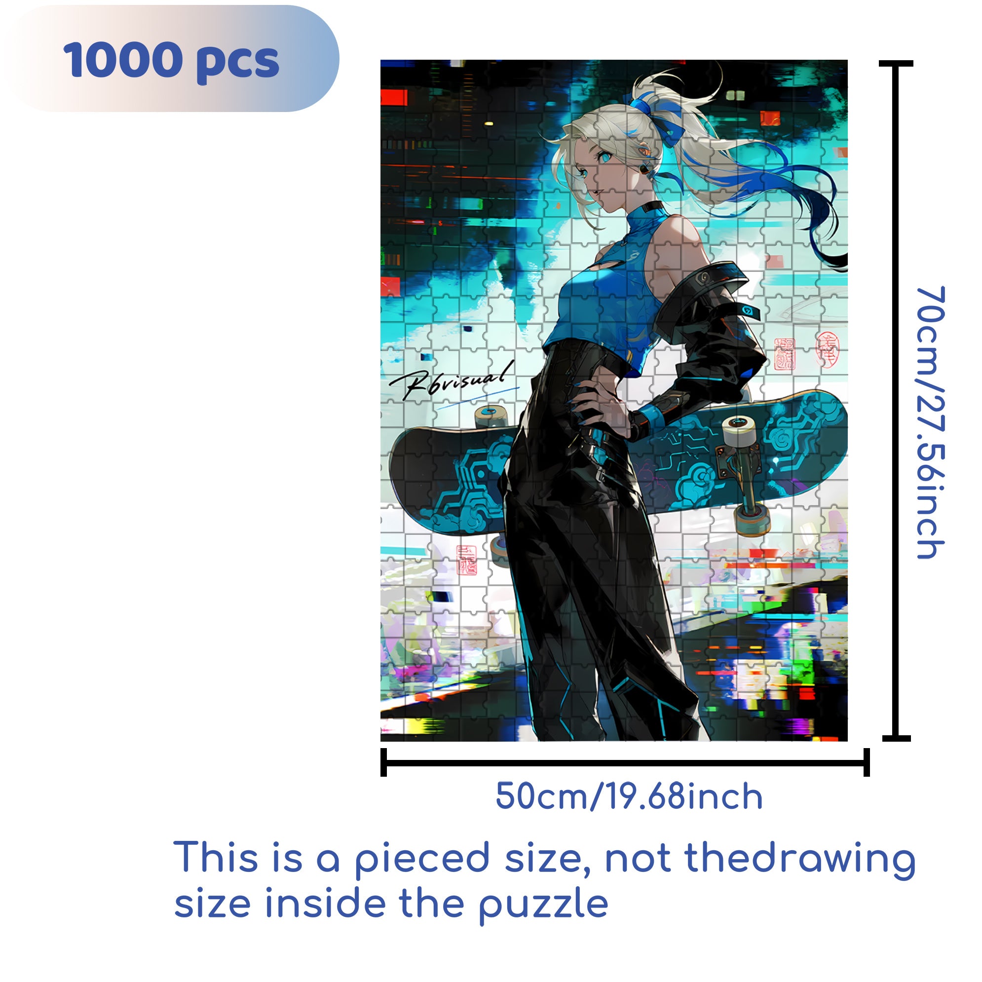 Cool 500pcs/1000pcs Jigsaw Puzzle, Scratch-Resistant, Interactive Family Game & Brain-Boosting DIY Decor, Perfect for Halloween, Christmas & New Year Gifts, Family Puzzle Game
