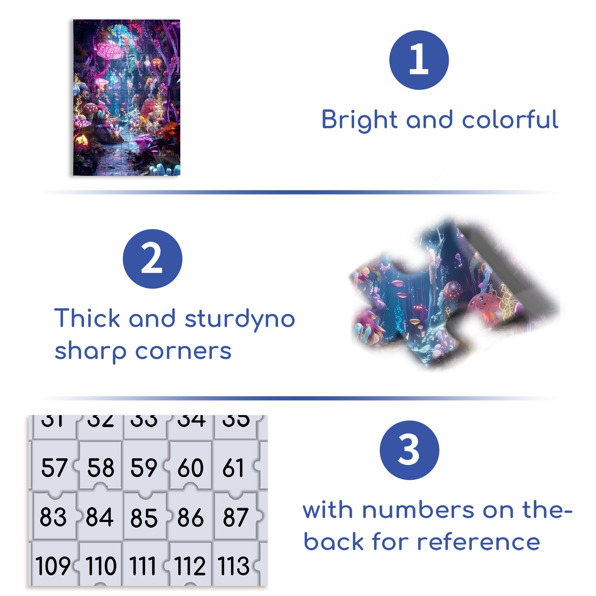 Coral 500pcs/1000pcs Jigsaw Puzzle, Scratch-Resistant, Interactive Family Game & Brain-Boosting DIY Decor, Perfect for Halloween, Christmas & New Year Gifts, Family Puzzle Game