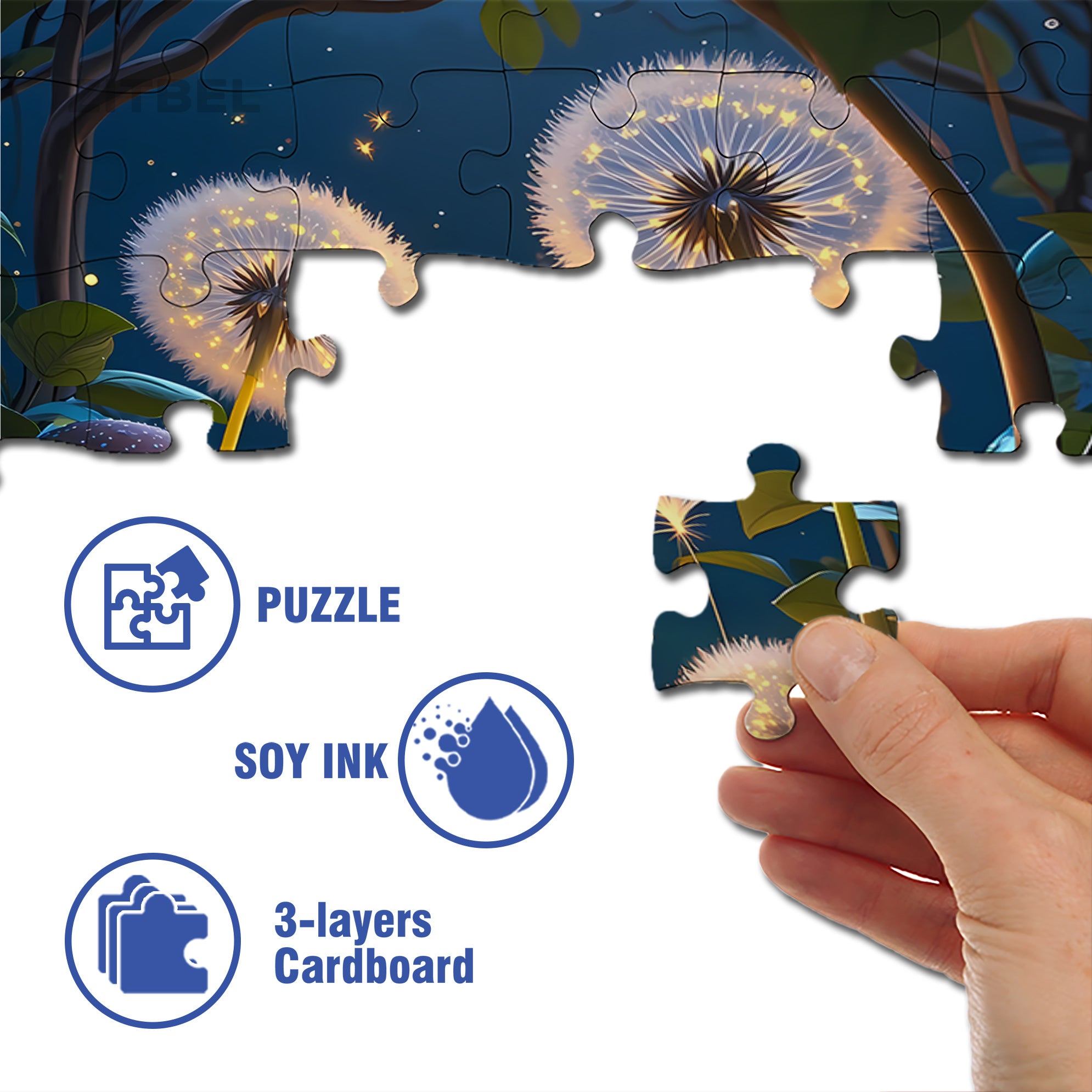 Fairy Garden 500pcs/1000pcs Jigsaw Puzzle, Scratch-Resistant, Interactive Family Game & Brain-Boosting DIY Decor, Perfect for Halloween, Christmas & New Year Gifts, Family Puzzle Game