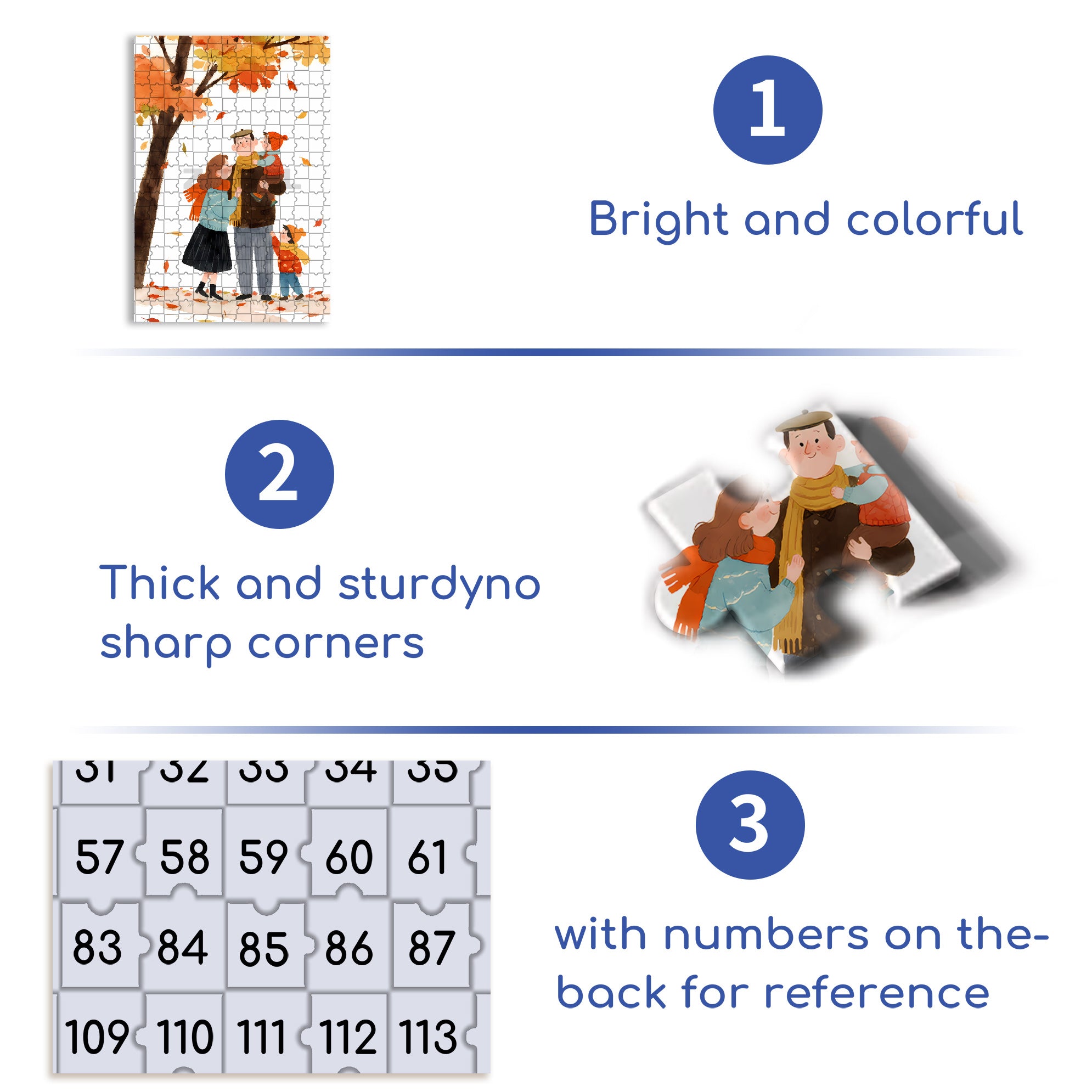 Family 500pcs/1000pcs Jigsaw Puzzle, Scratch-Resistant, Interactive Family Game & Brain-Boosting DIY Decor, Perfect for Halloween, Christmas & New Year Gifts, Family Puzzle Game