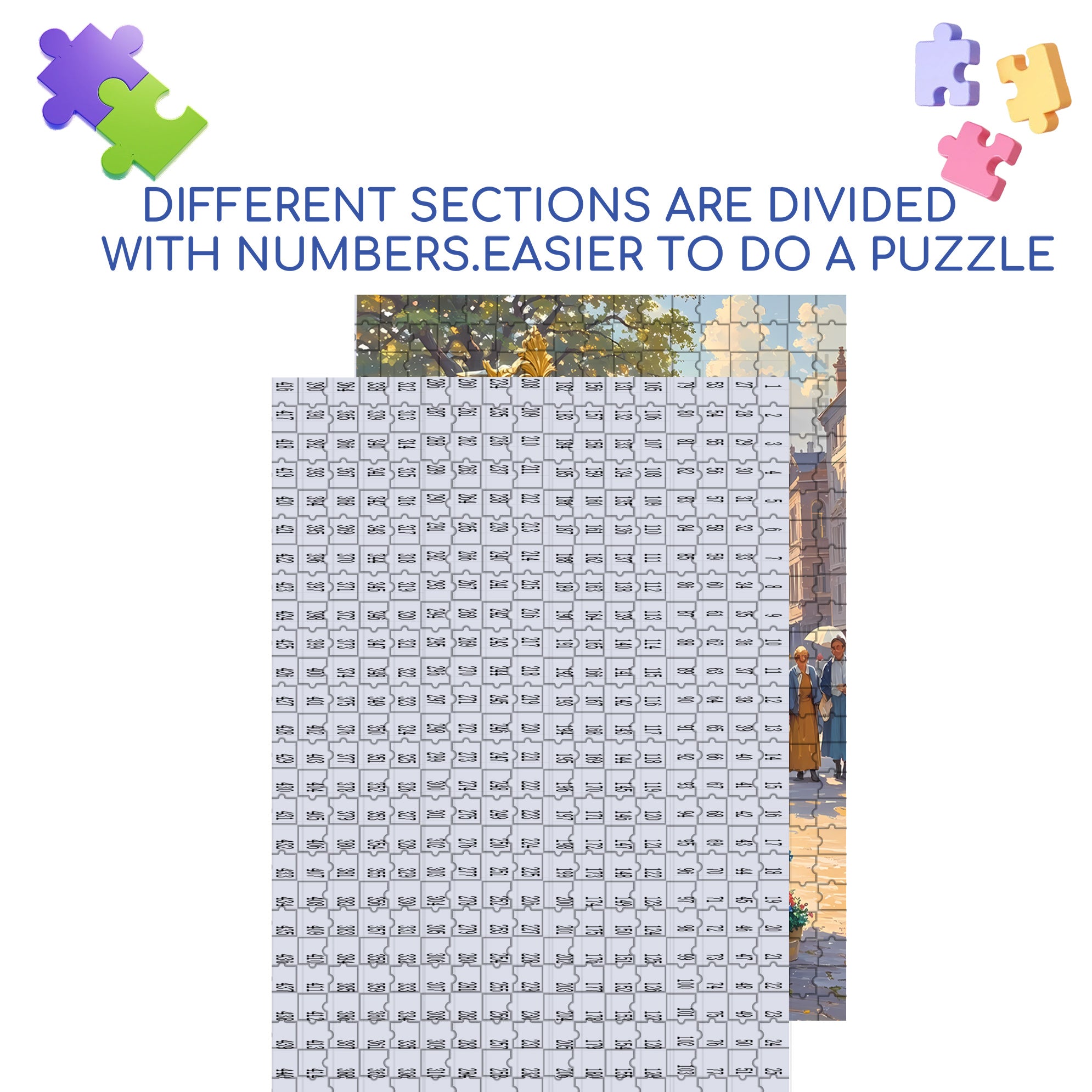 Flower Girl 500pcs/1000pcs Jigsaw Puzzle, Scratch-Resistant, Interactive Family Game & Brain-Boosting DIY Decor, Perfect for Halloween, Christmas & New Year Gifts, Family Puzzle Game
