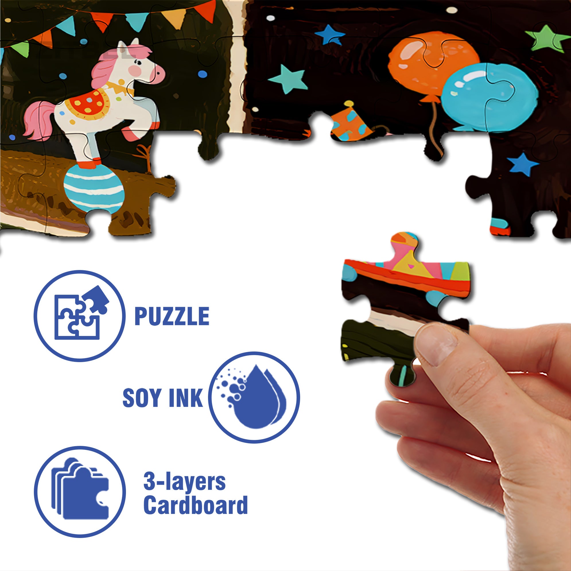 Four-square Grid 500pcs/1000pcs Jigsaw Puzzle, Scratch-Resistant, Interactive Family Game & Brain-Boosting DIY Decor, Perfect for Halloween, Christmas & New Year Gifts, Family Puzzle Game