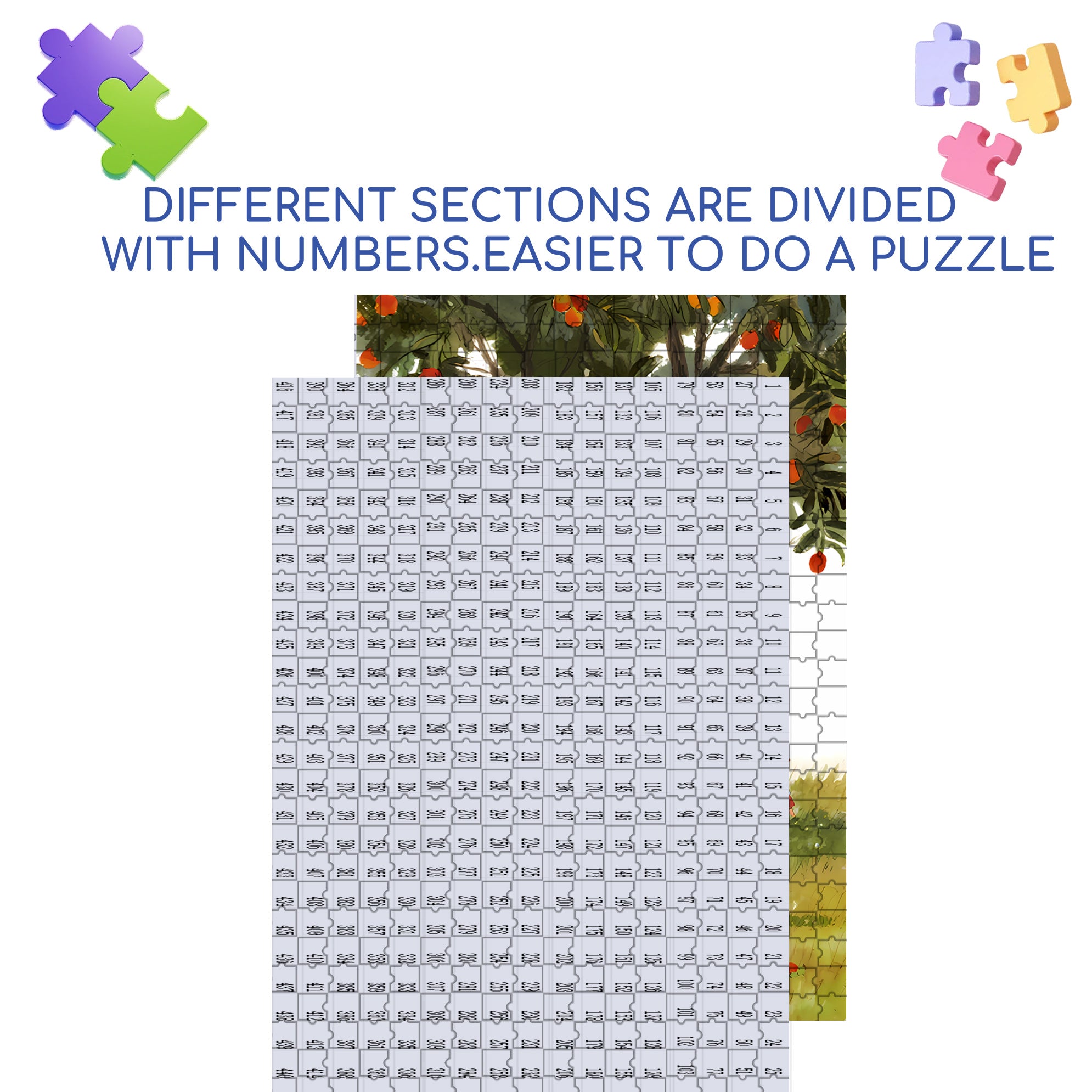 Harvest 500pcs/1000pcs Jigsaw Puzzle, Scratch-Resistant, Interactive Family Game & Brain-Boosting DIY Decor, Perfect for Halloween, Christmas & New Year Gifts, Family Puzzle Game