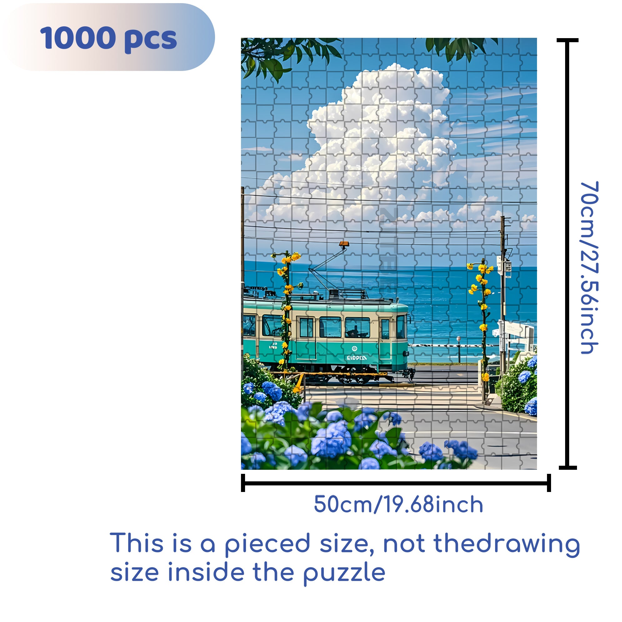 Hot summer 500pcs/1000pcs Jigsaw Puzzle, Scratch-Resistant, Interactive Family Game & Brain-Boosting DIY Decor, Perfect for Halloween, Christmas & New Year Gifts, Family Puzzle Game
