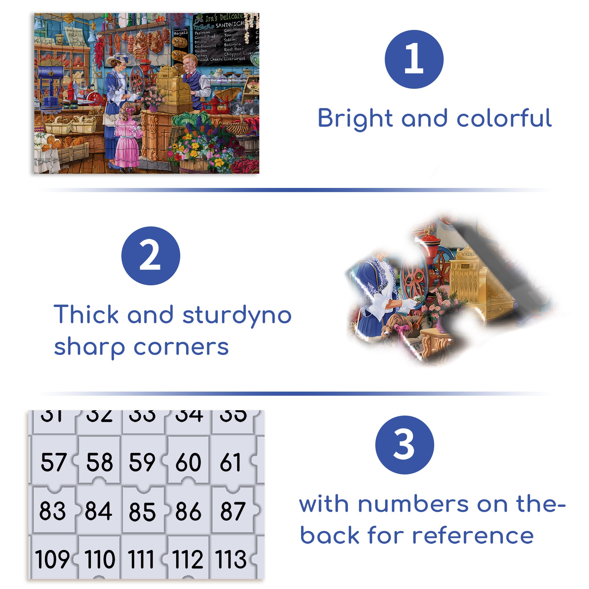 Ira¡¯s 500pcs/1000pcs Jigsaw Puzzle, Scratch-Resistant, Interactive Family Game & Brain-Boosting DIY Decor, Perfect for Halloween, Christmas & New Year Gifts, Family Puzzle Game
