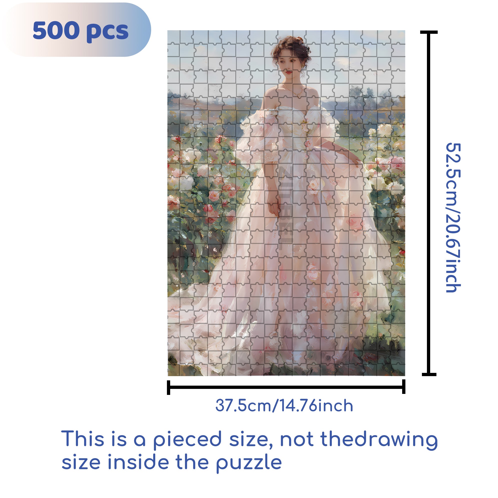 Peerless Beauty 500pcs/1000pcs Jigsaw Puzzle, Scratch-Resistant, Interactive Family Game & Brain-Boosting DIY Decor, Perfect for Halloween, Christmas & New Year Gifts, Family Puzzle Game